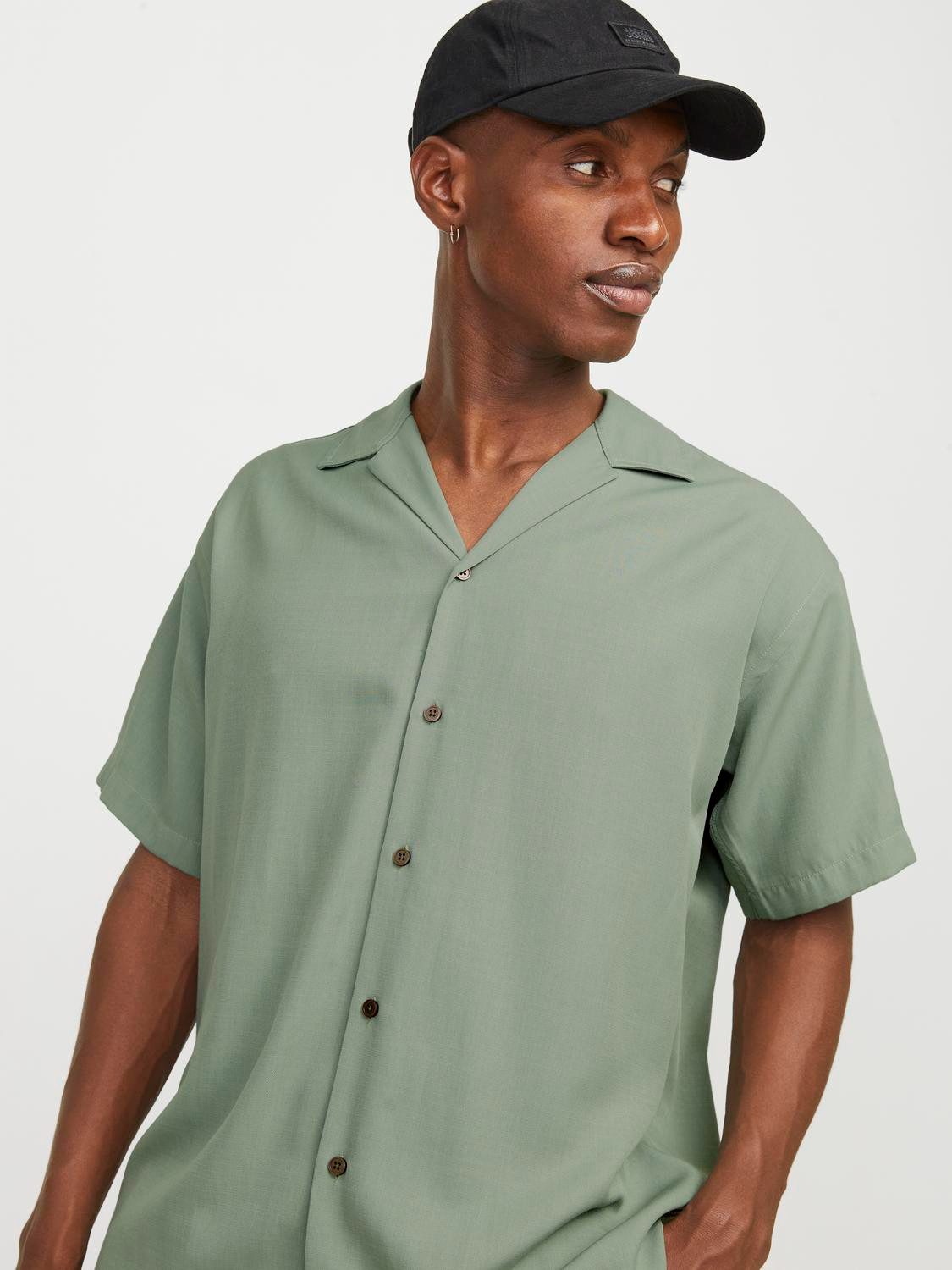 Jack & Jones Overhemd met korte mouwen JPRCCAARON TENCEL RESORT SHIRT S/S LN