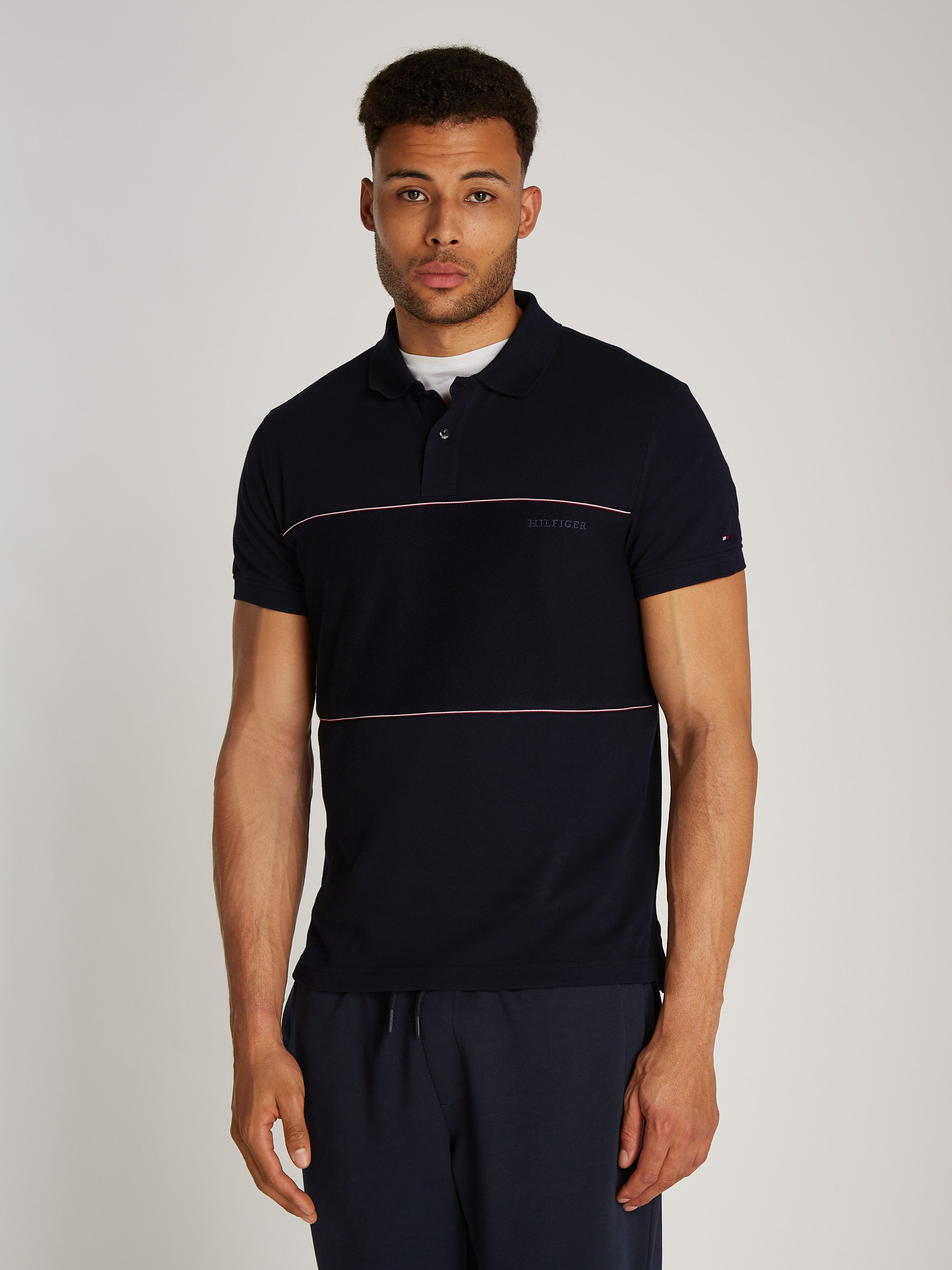 Tommy Hilfiger Poloshirt GLOBAL STRIPE BLOCKING REG POLO