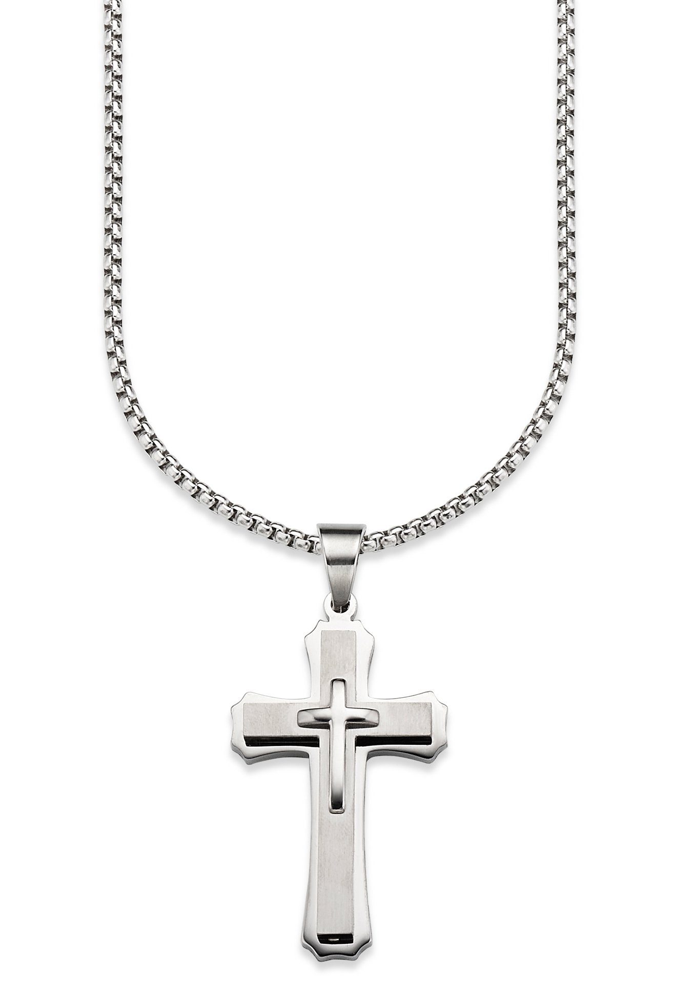 Bruno Banani Ketting met hanger Sieraad cadeau halsketting kruis, Venetiaanse ketting
