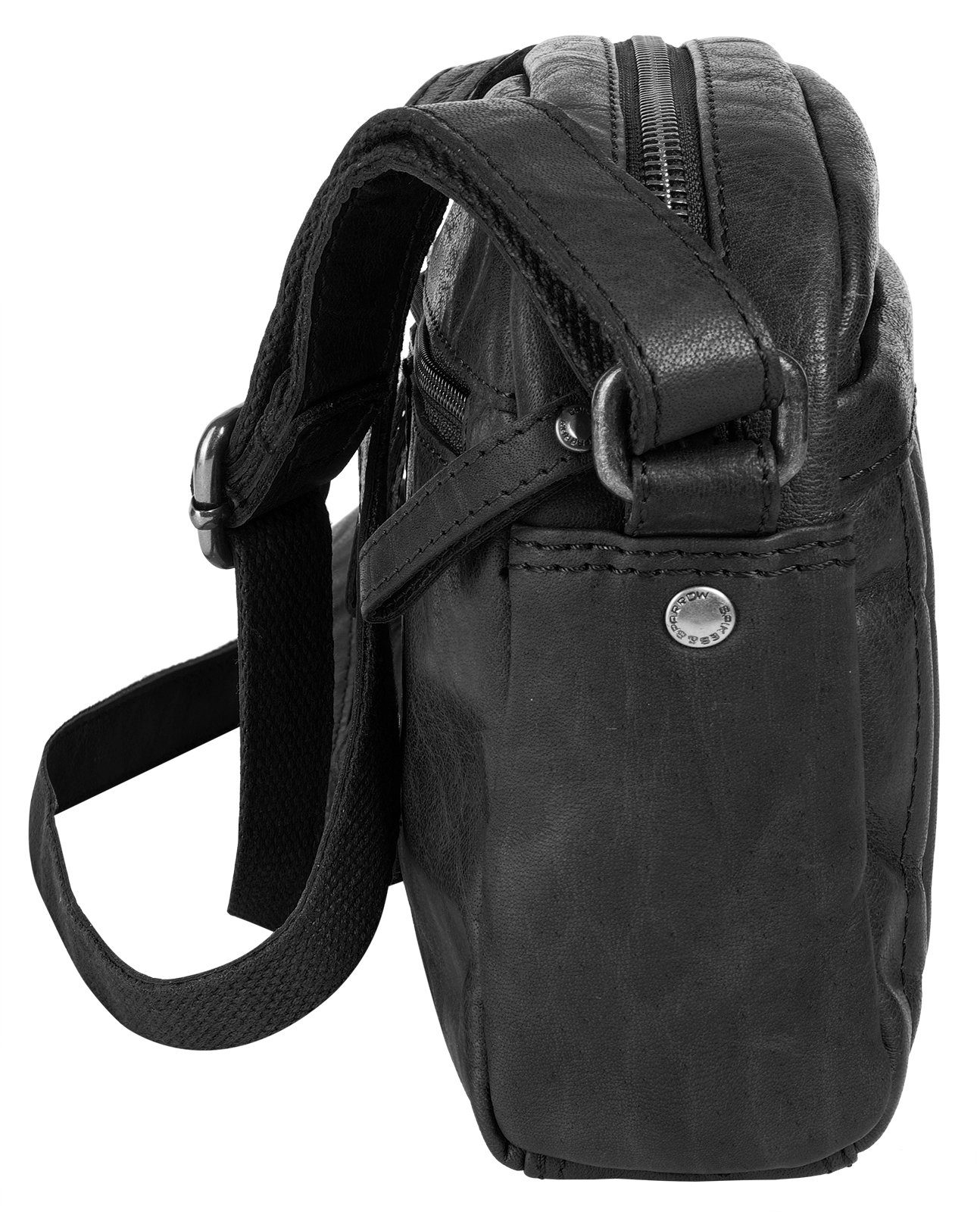 Spikes & Sparrow Schoudertas echt leder