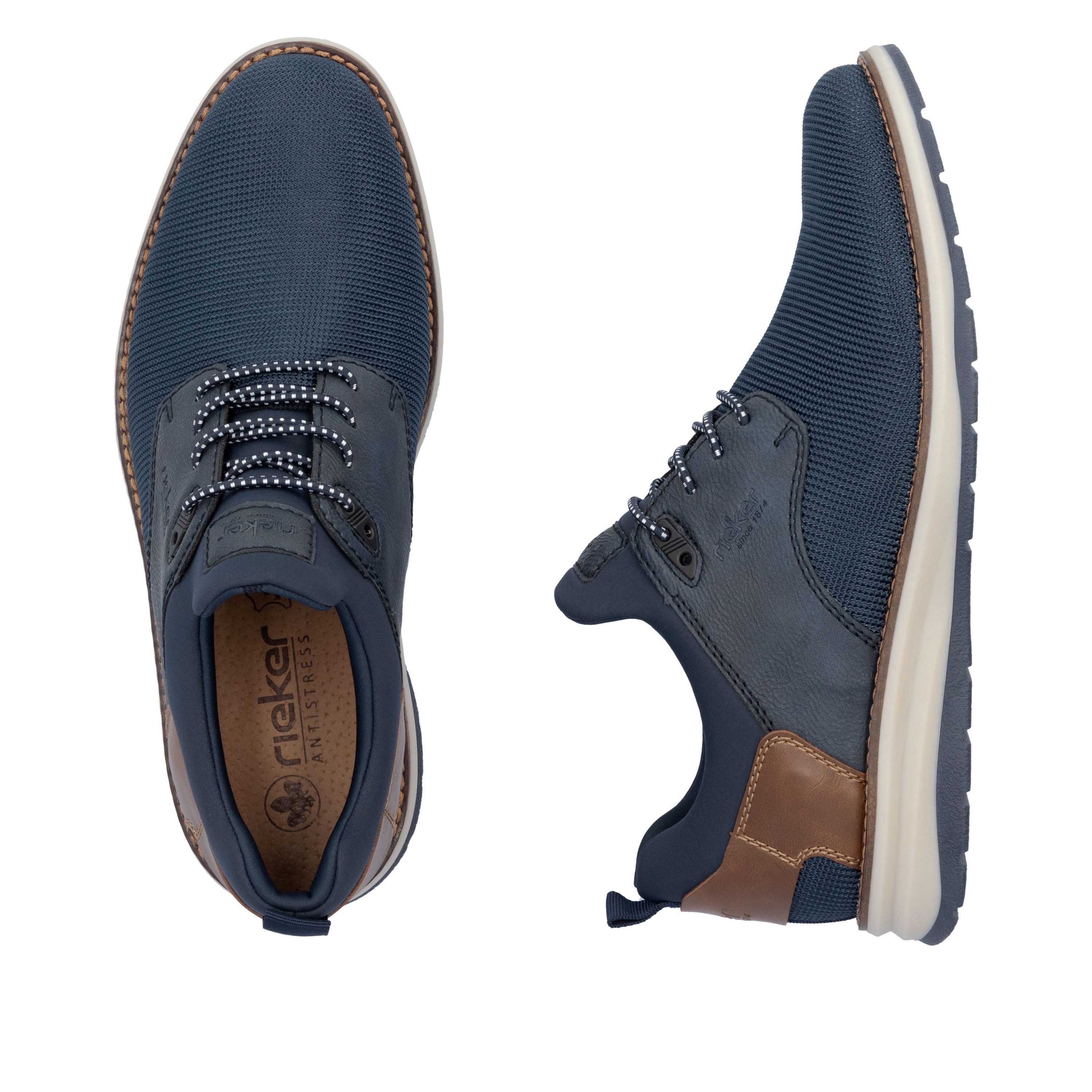 Rieker Slip-on sneakers lage schoen, vrijetijdsschoen, instapschoen met elastiek