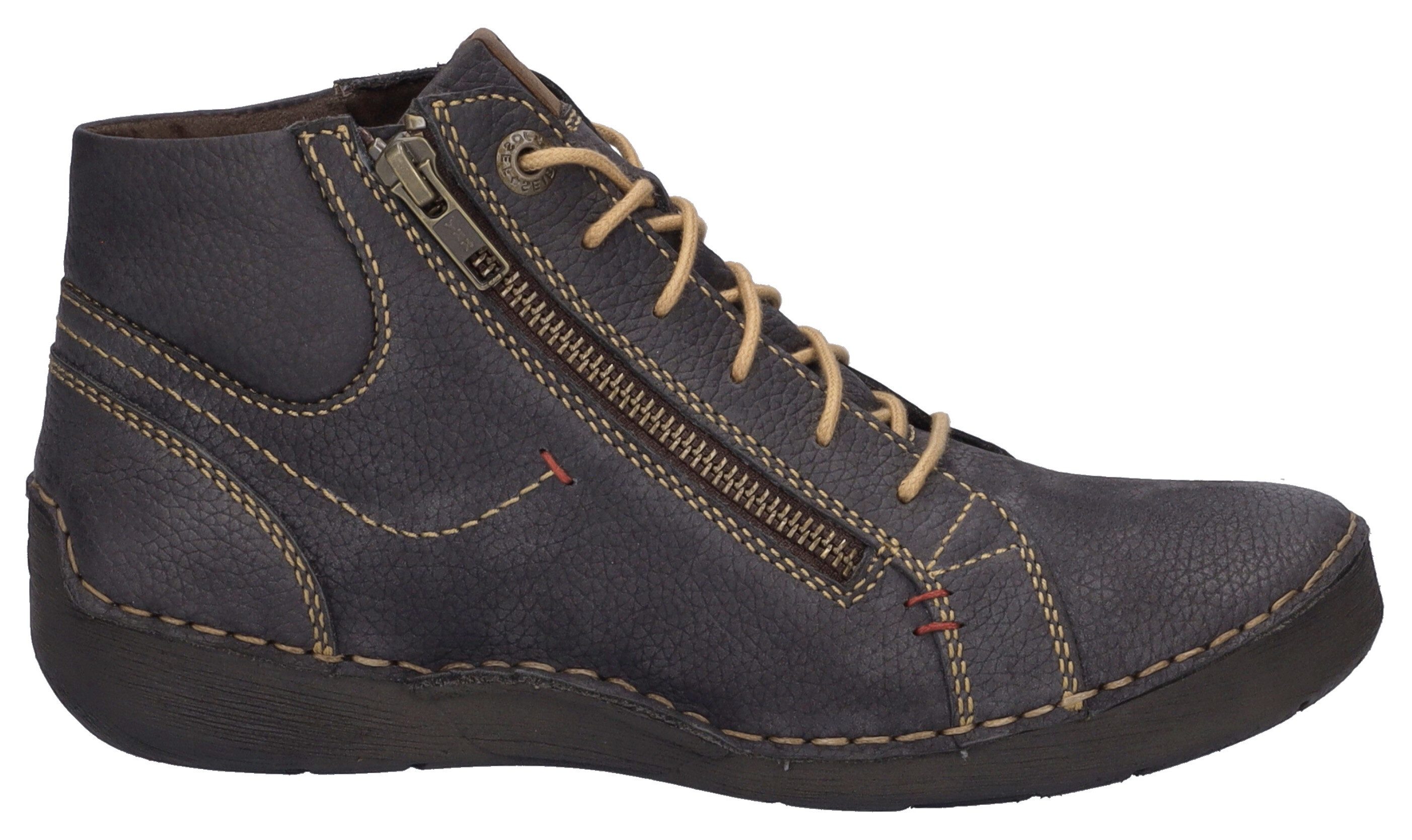Josef Seibel Veterlaarsjes Fergey 67 Veterschoenen, winterlaarzen, comfortabele schoen met rits