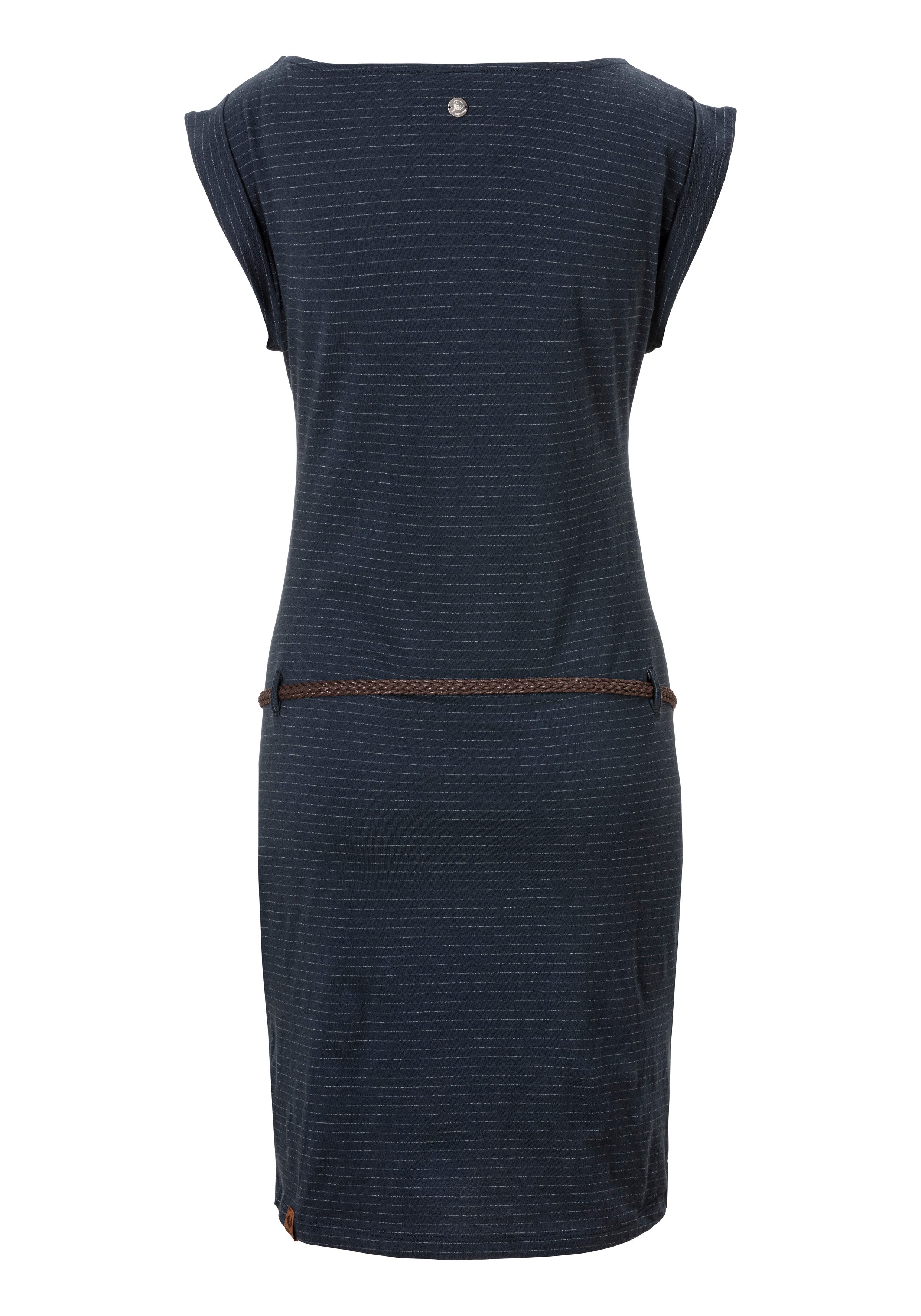 Ragwear Jerseyjurk TAG C ORGANIC O in stijlvol strepen-streepdesign (2-delig Met een afneembare riem)