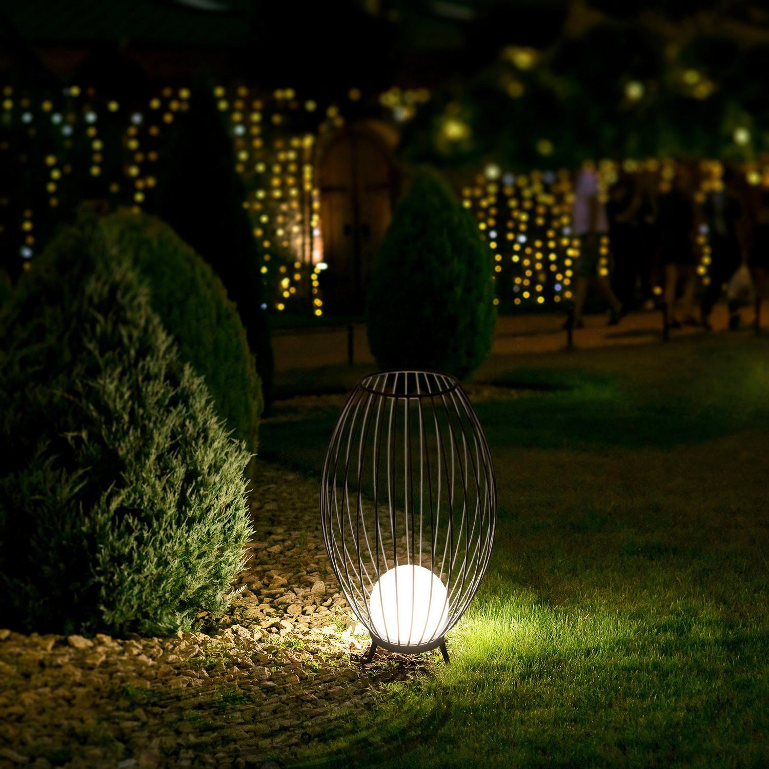 Paco Home Staande lamp AUZZURRA Outdoor lamp LED 3000K buitenverlichting kabel 3m terras IP54