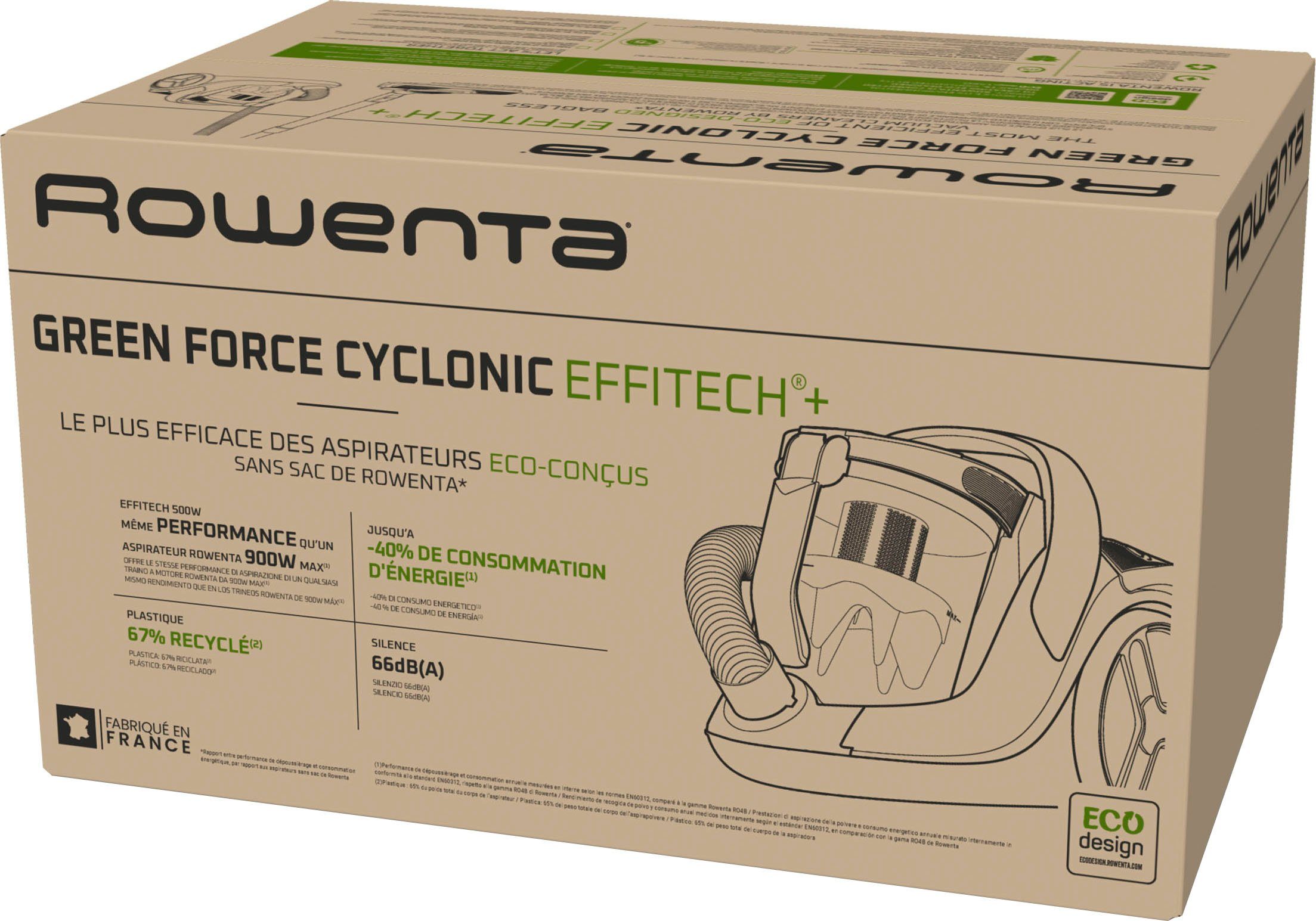 Rowenta Stofzuiger RO7C66 Green Force Cyclonic Effitech