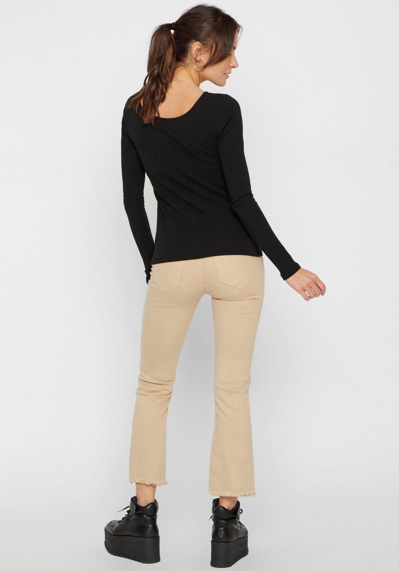 pieces Shirt met lange mouwen PCKITTE LS TOP NOOS BC