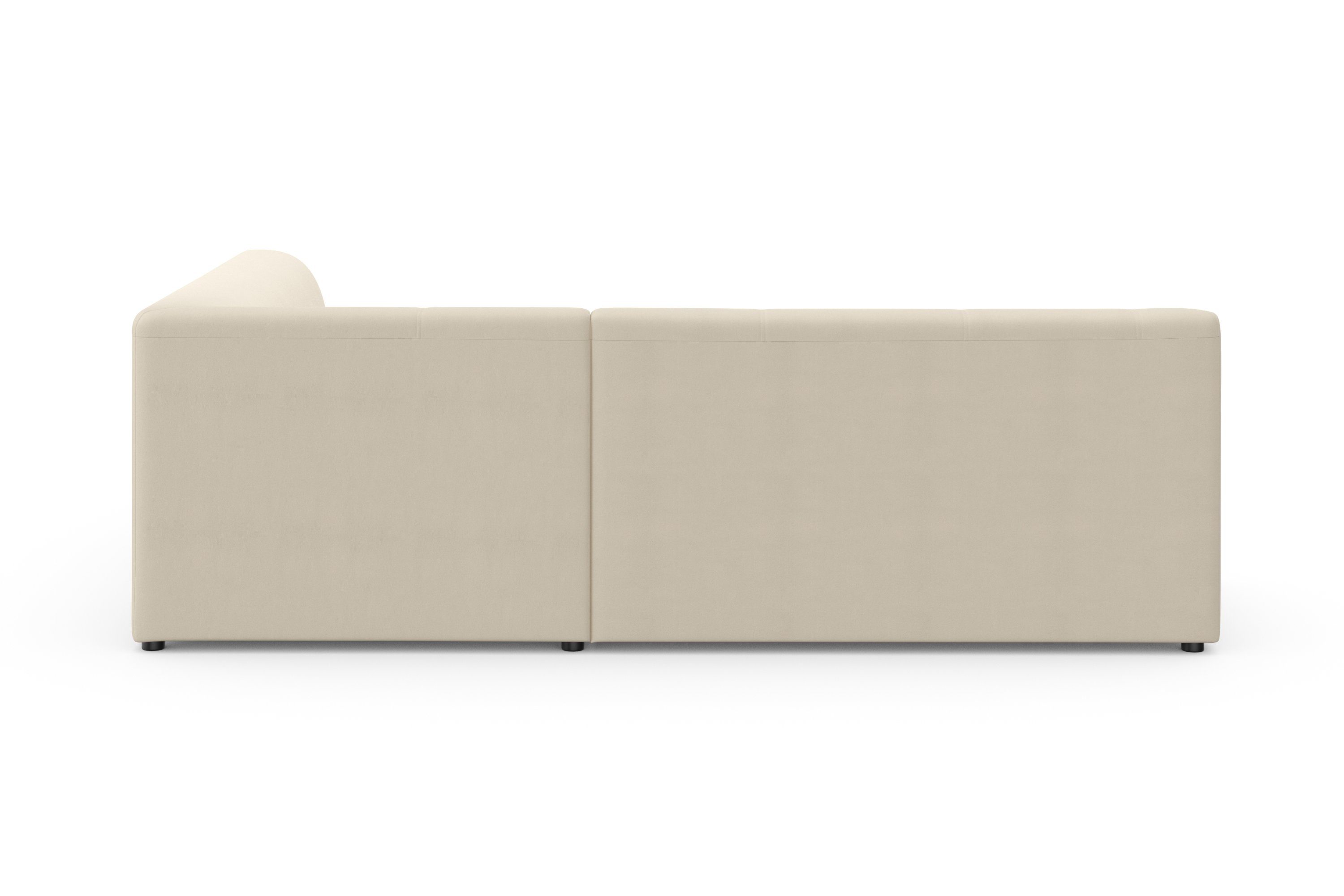 DOMO collection Hoekbank Topper L-vorm met ottomane, naar keuze met slaapfunctie