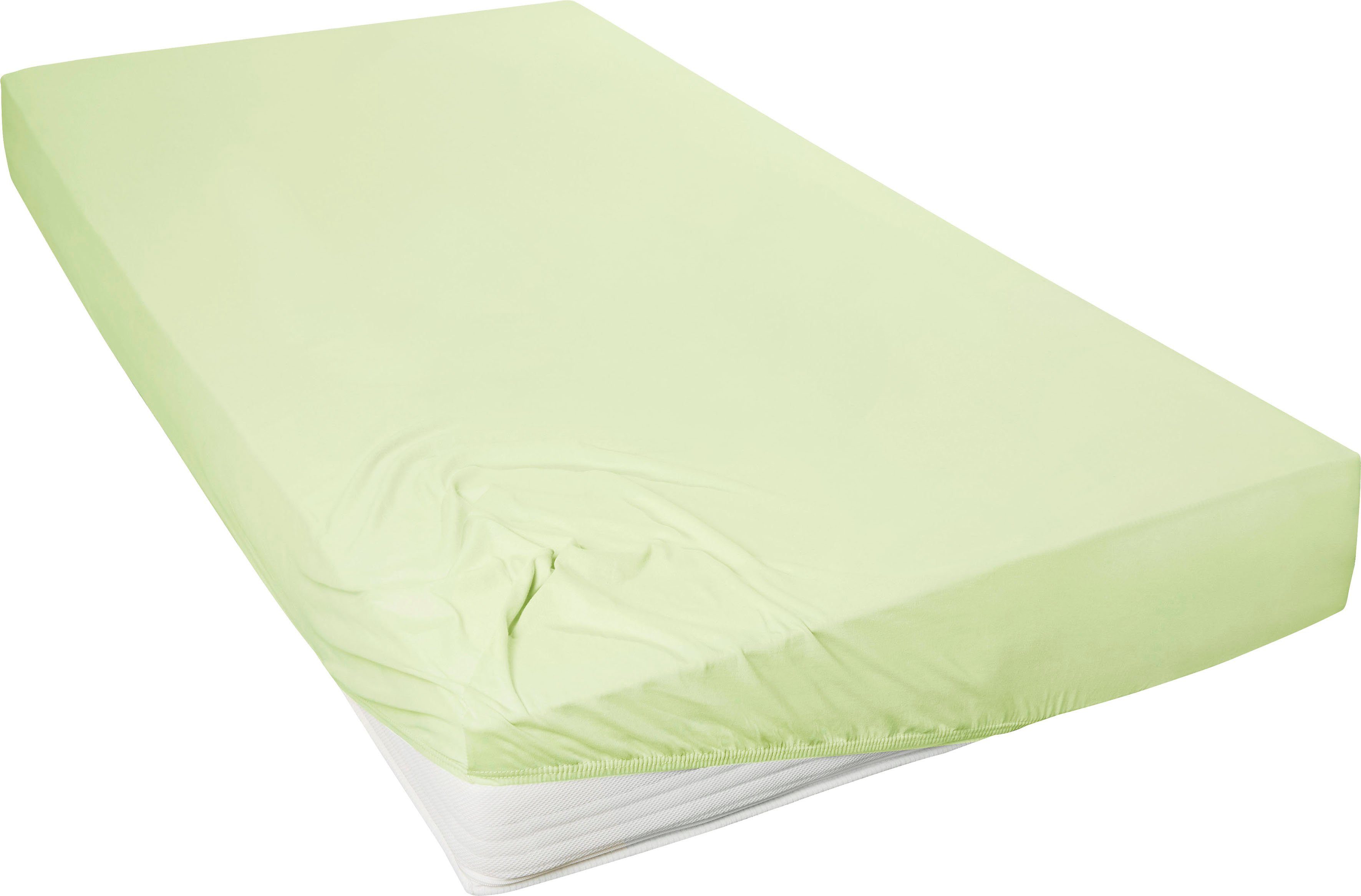 Primera Hoeslaken Mako-fijnjersey hoeslaken Geschikt voor standaardmatrassen tot 22 cm, 100% katoen (1 stuk) hoeslakens maat 140-160 cm x 200 cm