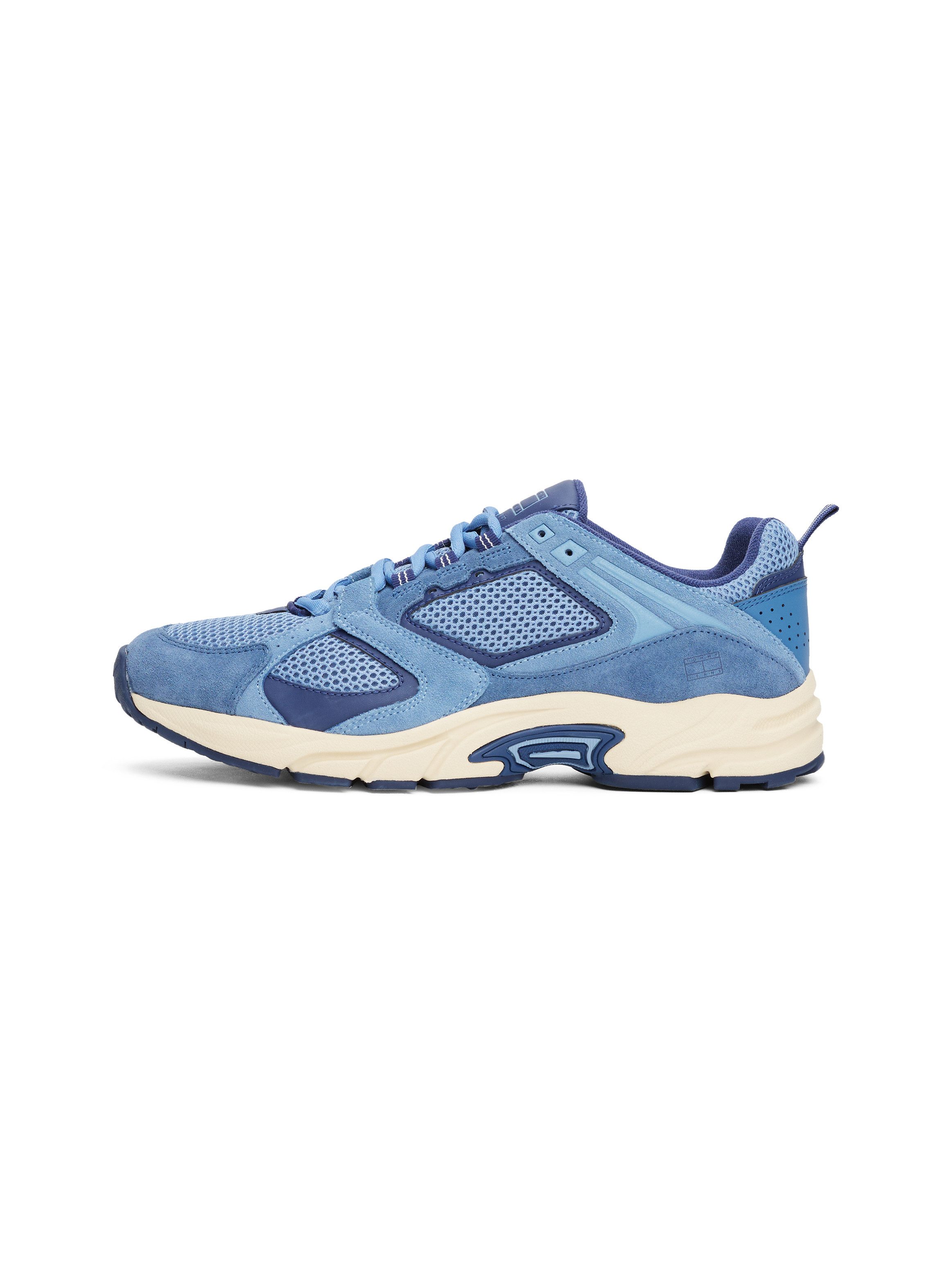 TOMMY JEANS Sneakers met sleehak ARCHIVE'97 , vrijetijdsschoen, halfschoen, veterschoen in lichte materiaalmix
