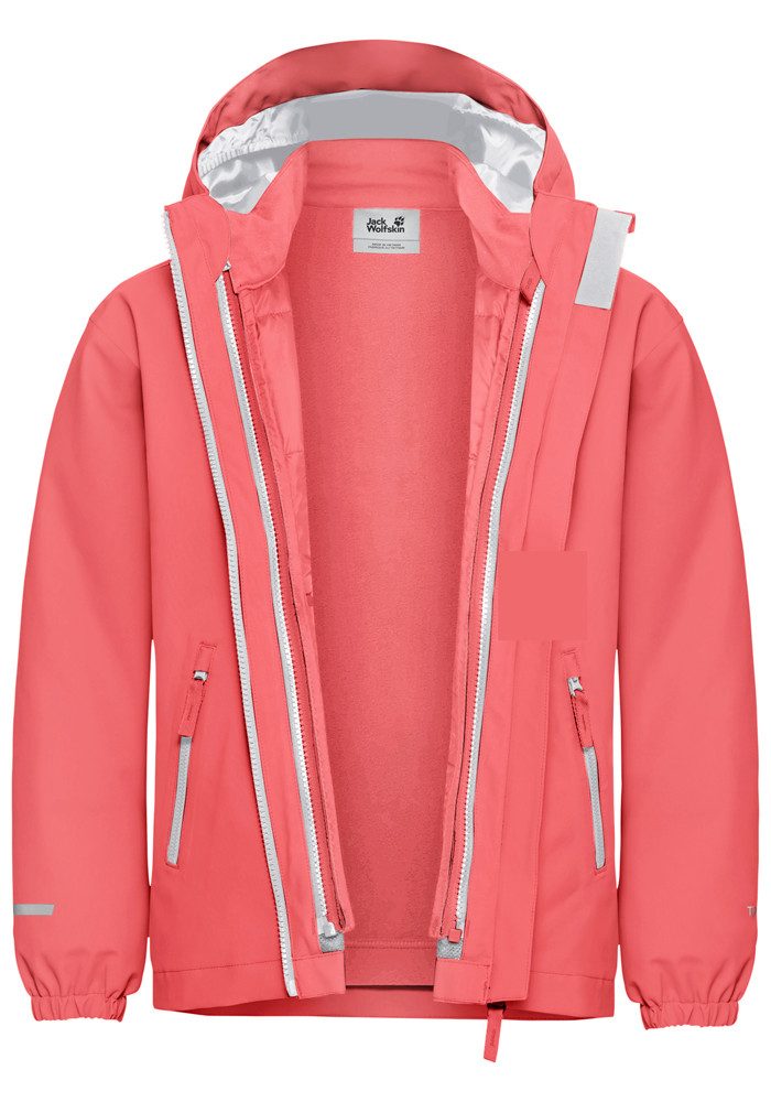 Jack Wolfskin Functioneel 3-in-1-jack HYBRID 3IN1 JACKET K