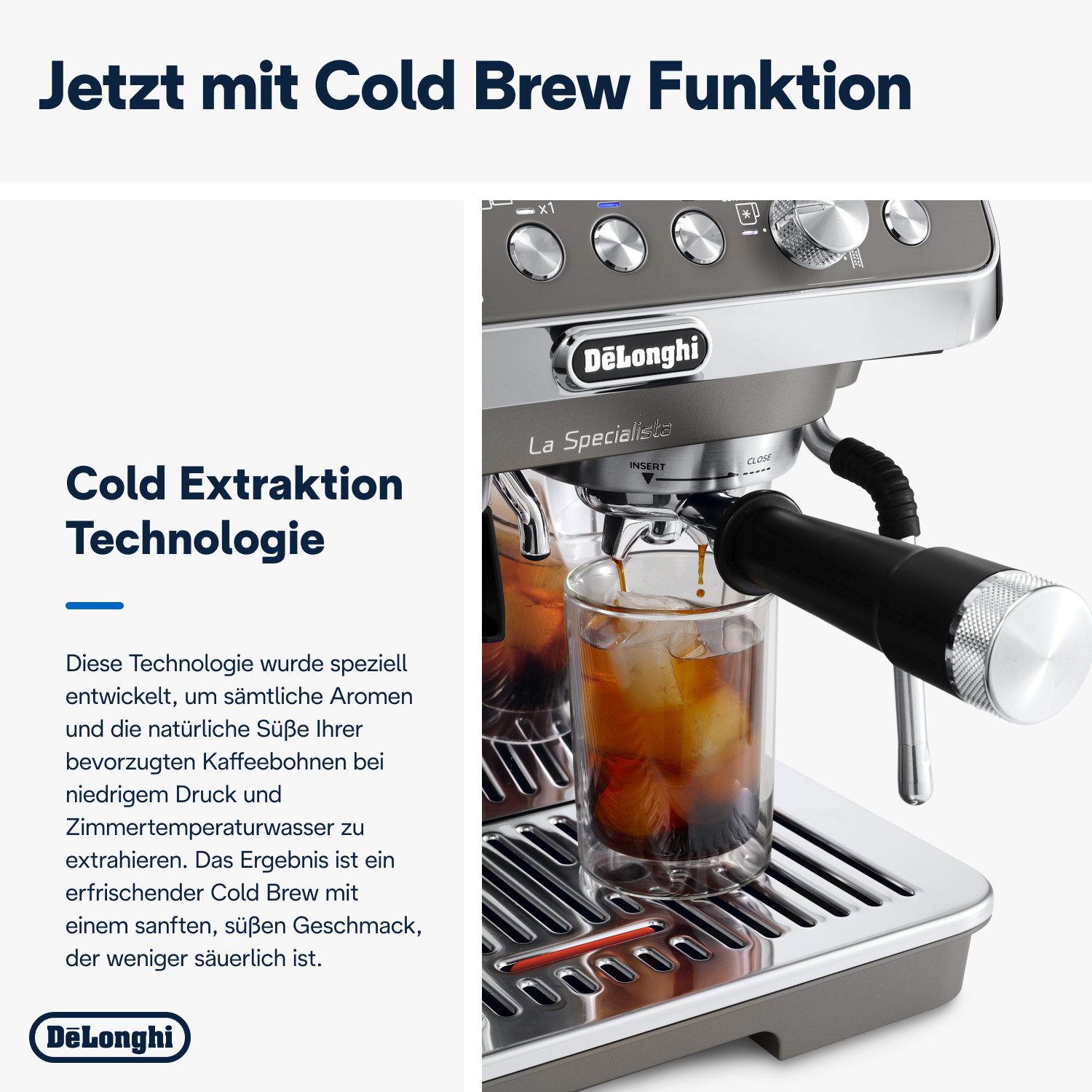 De'Longhi Espressomachine LA SPECIALISTA ARTE EVO COLD BREW 8004399027190, 8 maalgraden, 3 temperatuurinstellingen & cold brew incl. barista kit