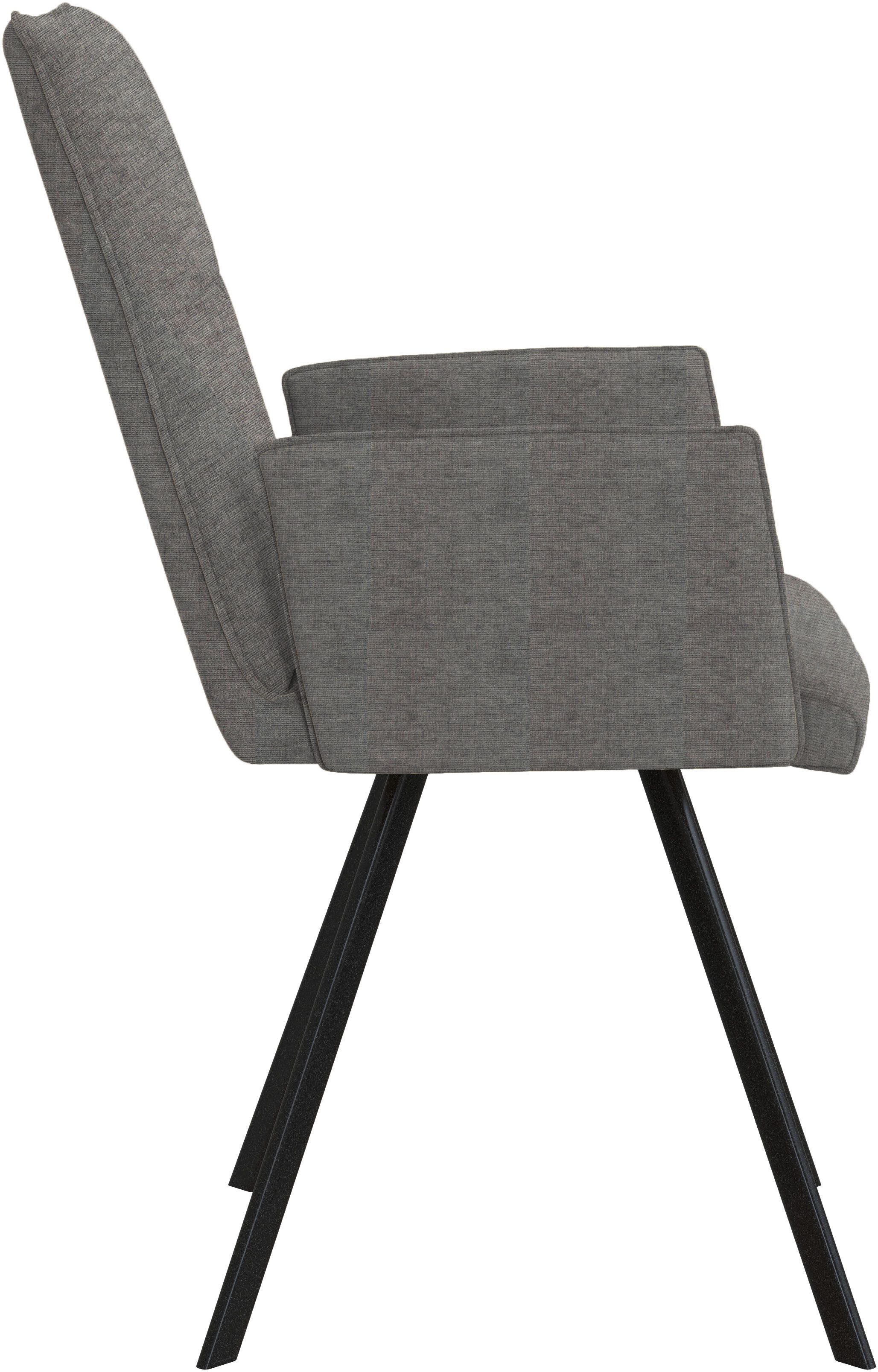 Home affaire Stoel met armleuningen Sava Metalen frame (set, 2 stuks)
