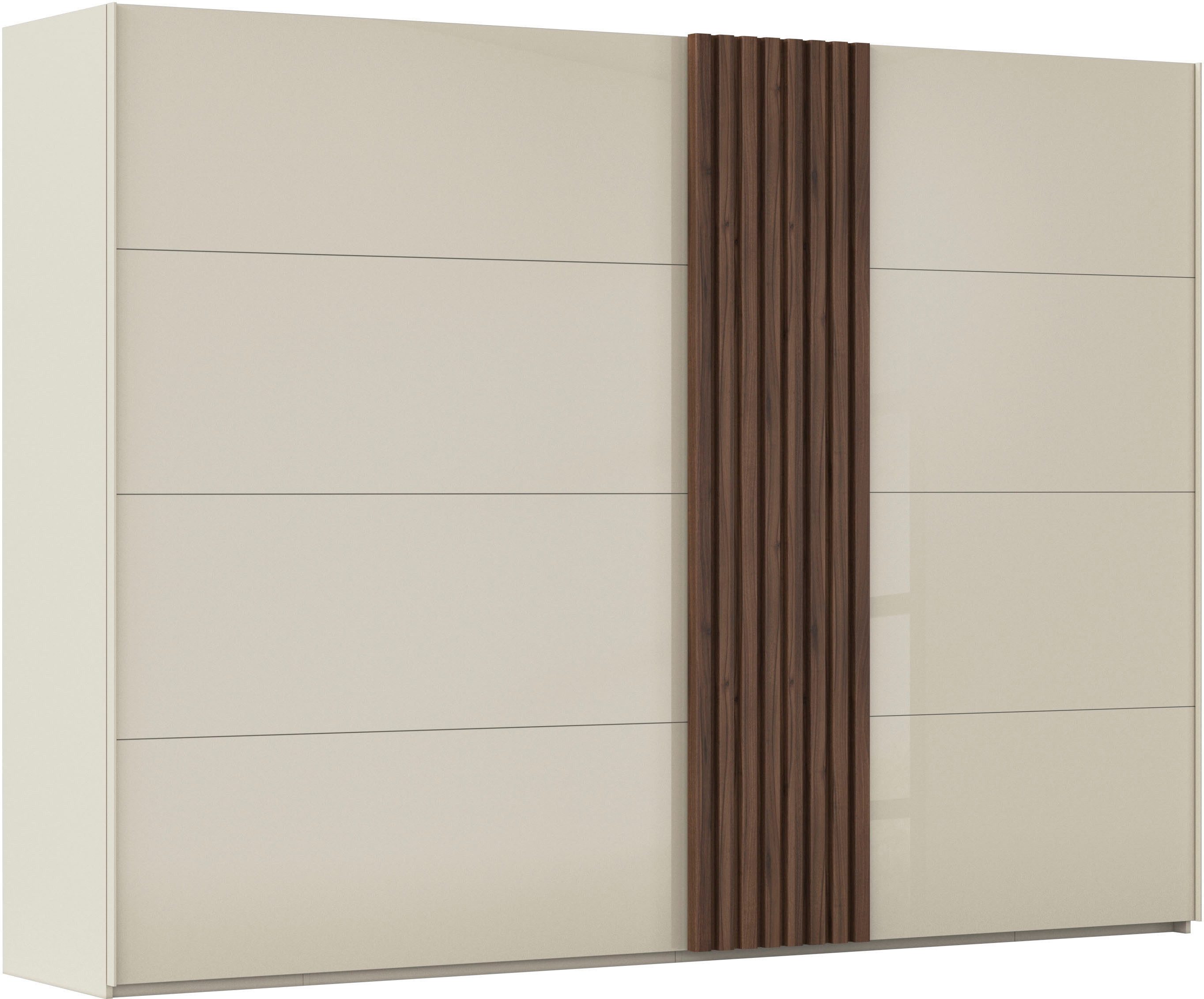 rauch Schuifdeurkast Kledingkast kast garderobe linnenkast TEGIO met hoogwaardige houtdecoratie en glazen front made in germany zweefdeurkasten maat