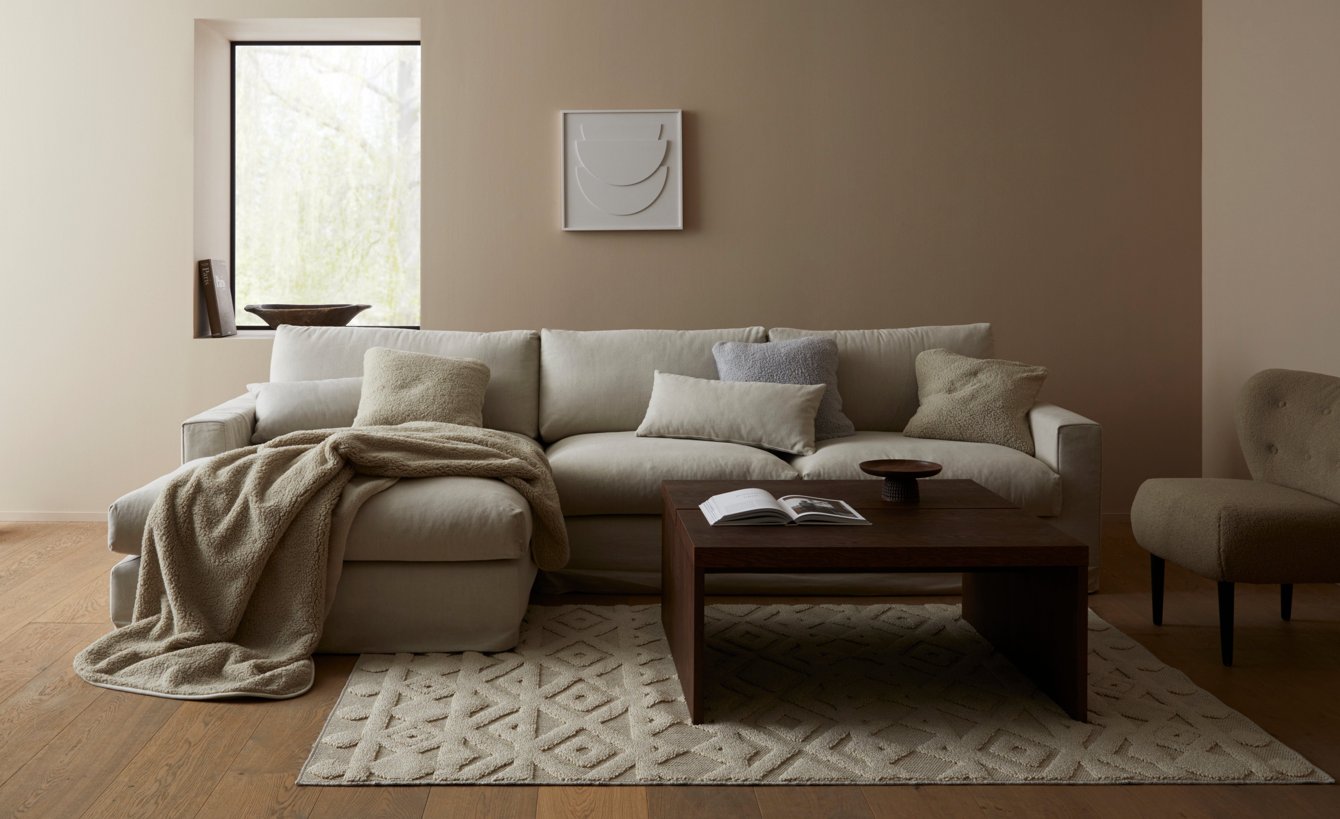LeGer Home by Lena Gercke Fauteuil Dinah Knoopdetails op de achterkant, naar keuze met of zonder poef/voetenbank