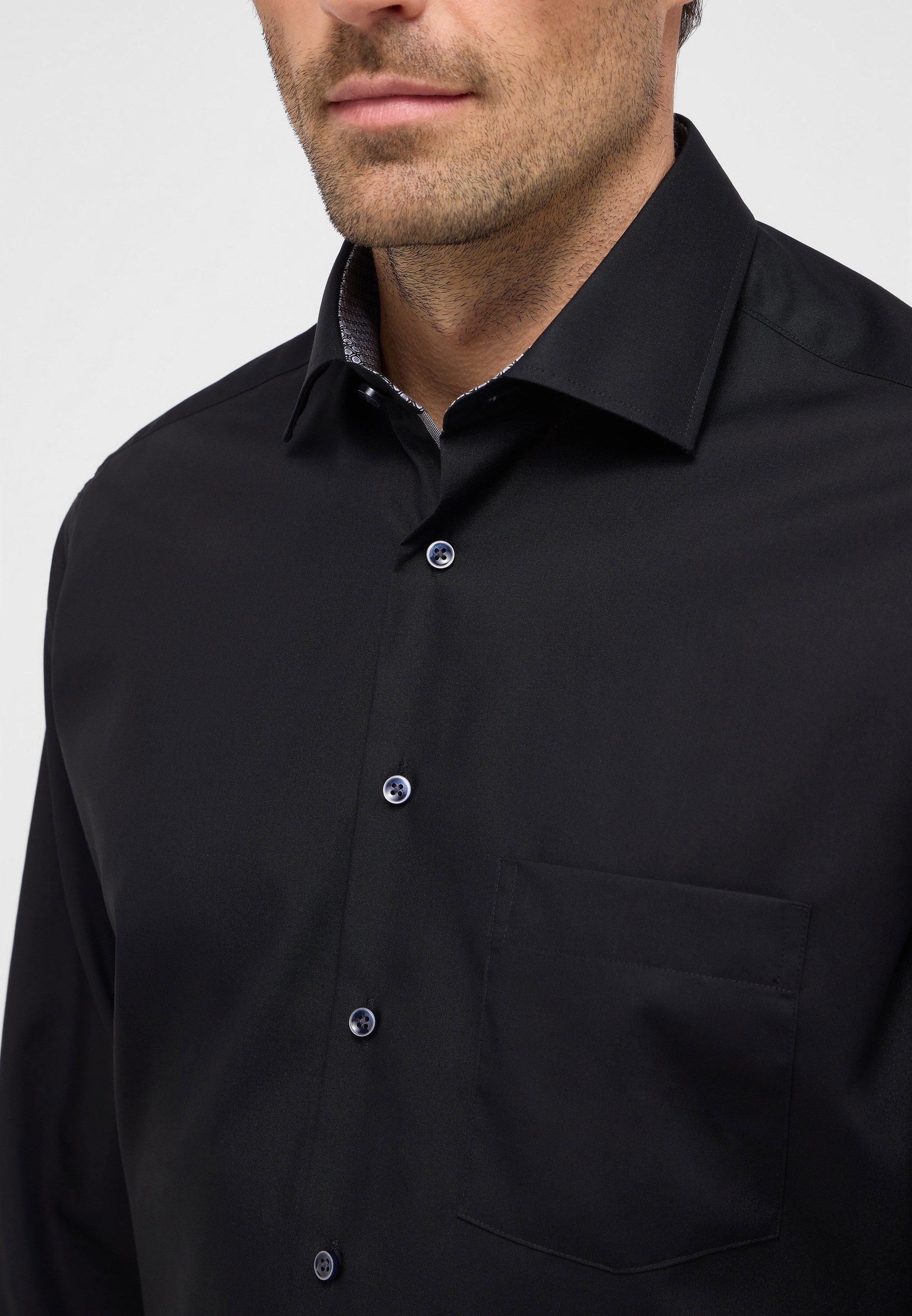 Eterna Overhemd met lange mouwen MODERN FIT NON IRON (strijkvrij)