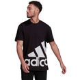 adidas performance t-shirt essentials giant logo zwart