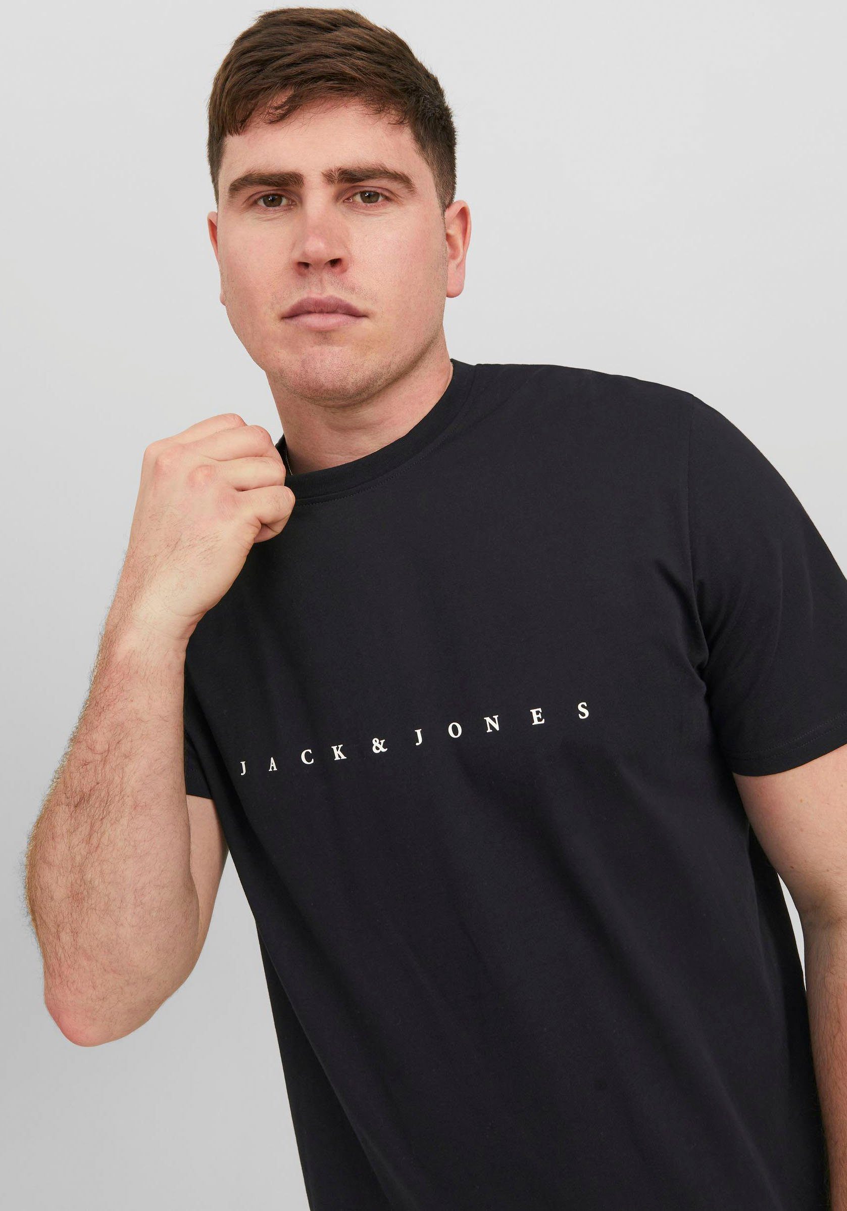Jack & Jones PlusSize Shirt met ronde hals JJESTAR JJ TEE SS NOOS PLS