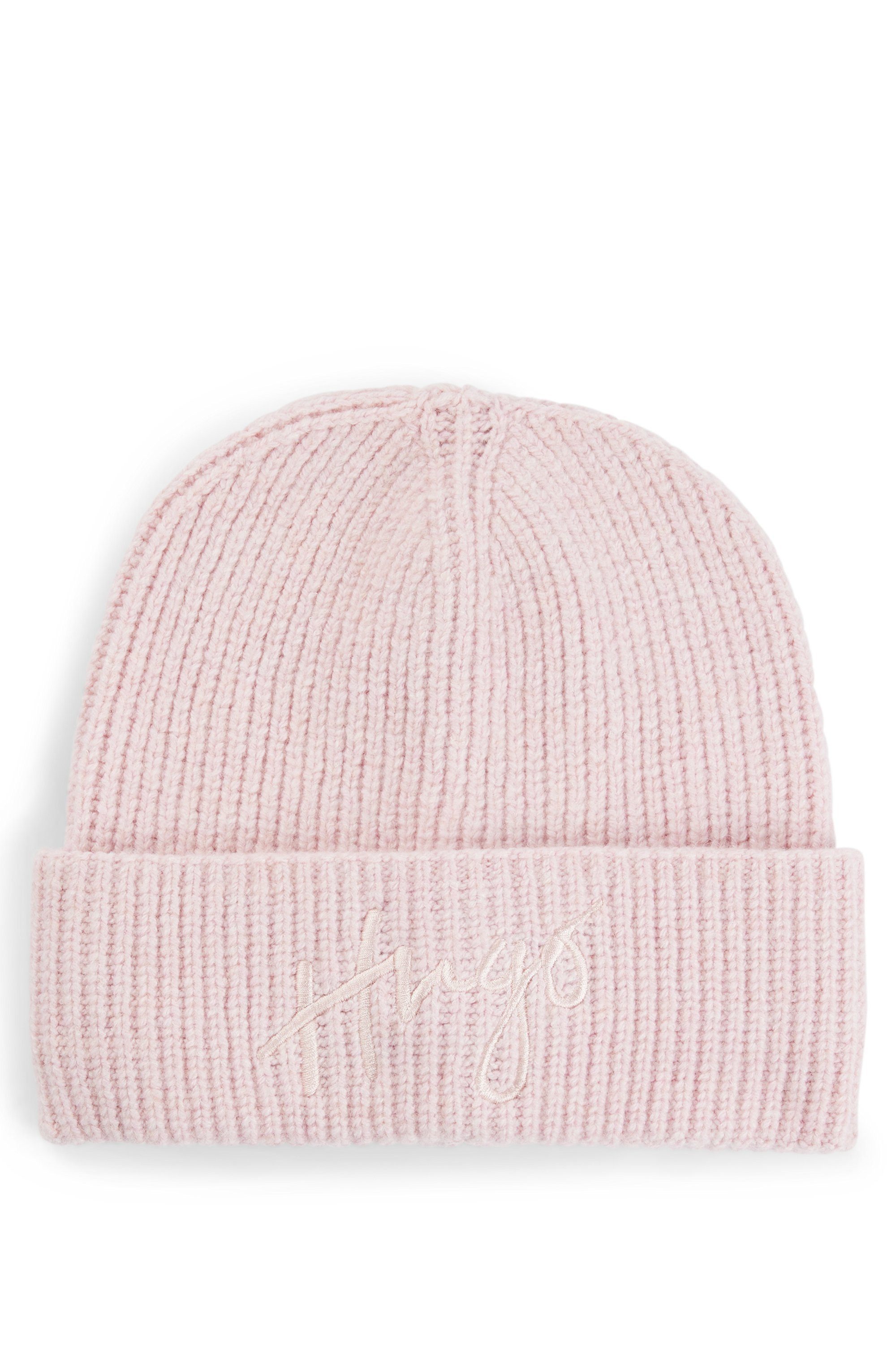 HUGO Beanie met geborduurd logo