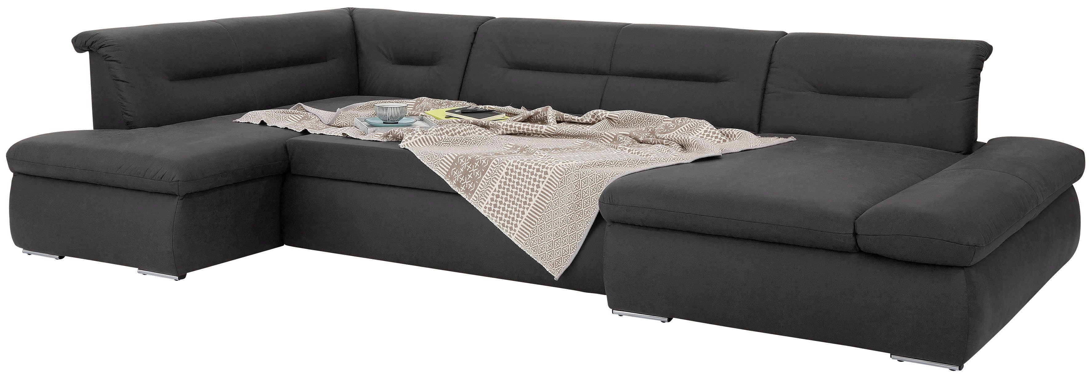 INOSIGN Zithoek Avesa U-vorm Naar keuze met verstelbare armleuningen en slaapfunctie, bxdxh: 355x216x80cm