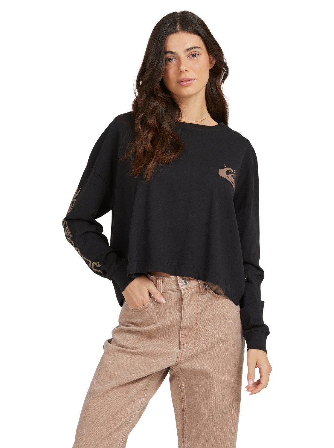 Quiksilver Shirt met lange mouwen Quiksilver Womens Oversized Crop