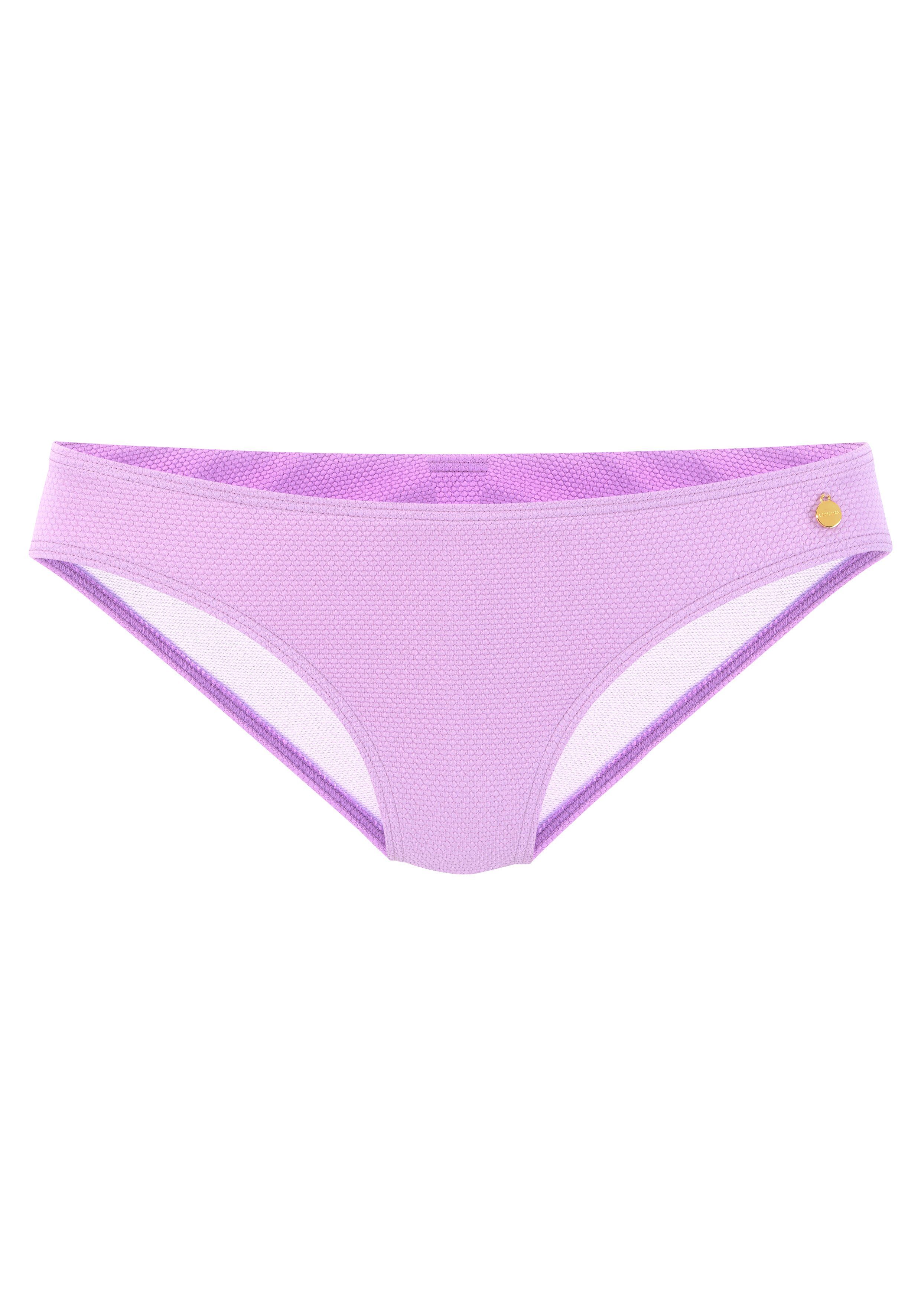 Lascana Bikinibroekje Cana unikleur van structuurstof