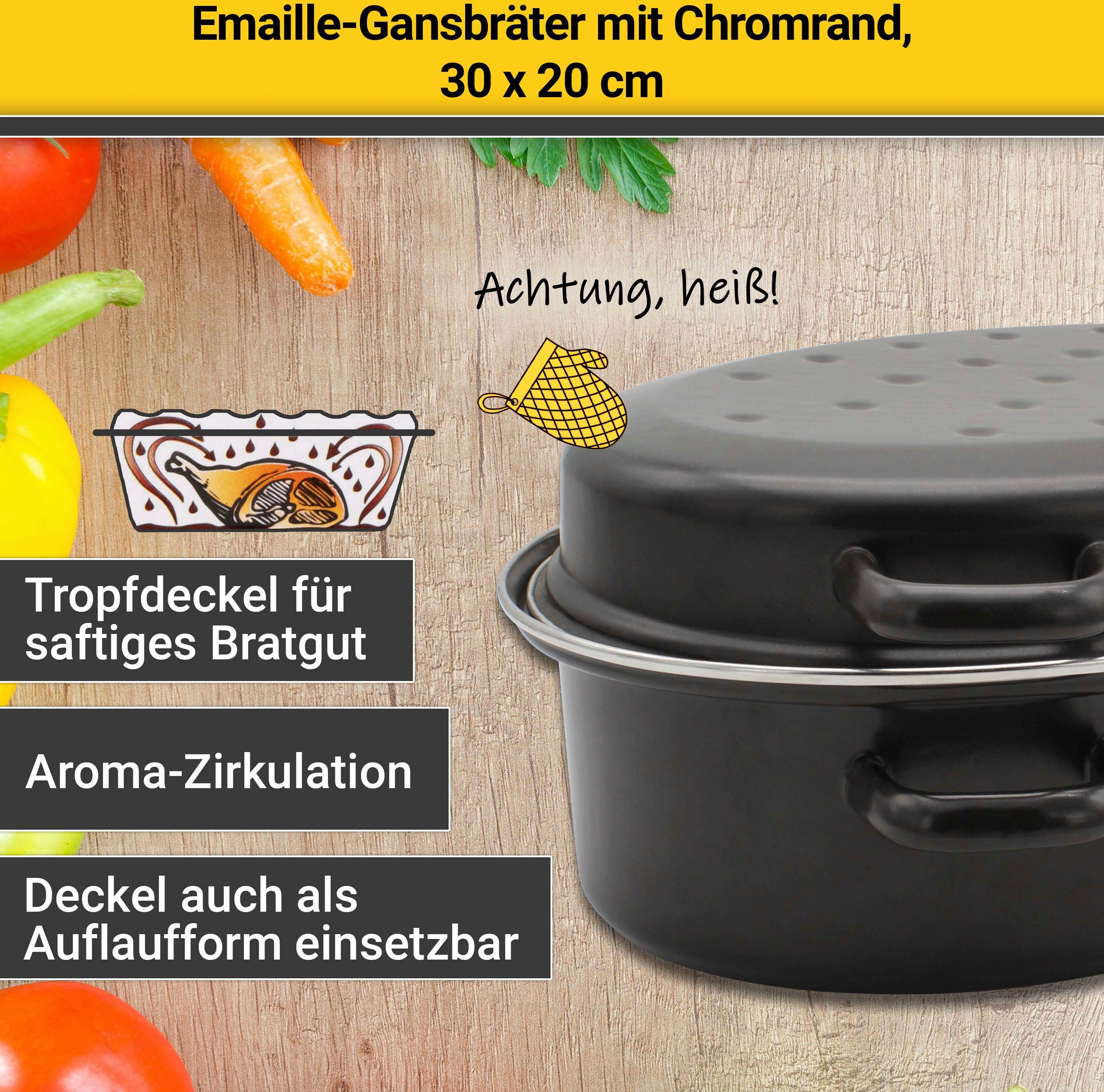 Krüger Braadpan met chroomrand, inductie