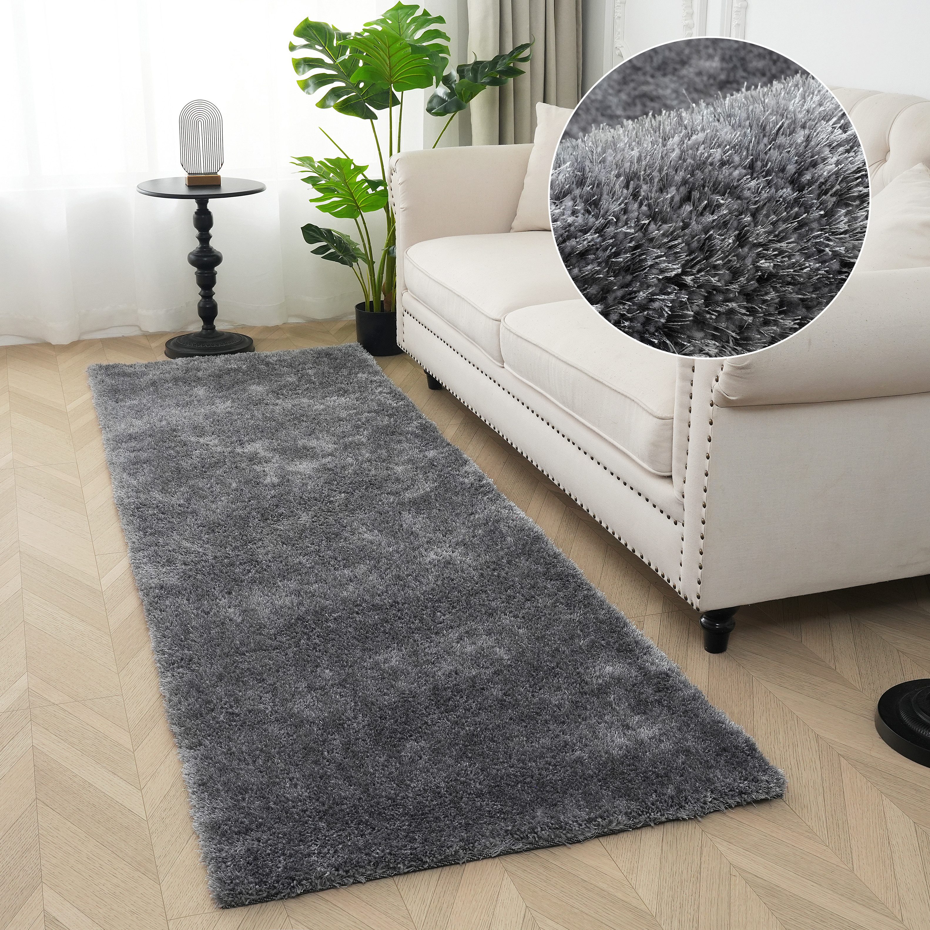 Bruno Banani Hoogpolige loper Dana tapijt, klantenfavoriet Loper, uni, zacht, microvezel, hal, entree, woonkamer, slaapkamer