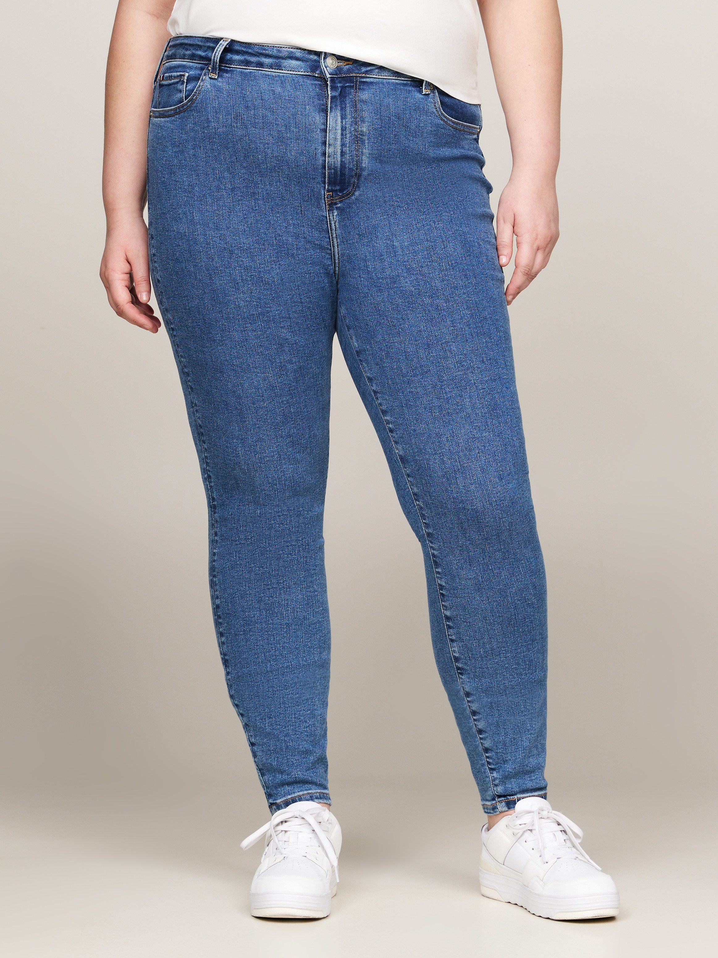 NU 20% KORTING: Tommy Hilfiger Curve Skinny fit jeans