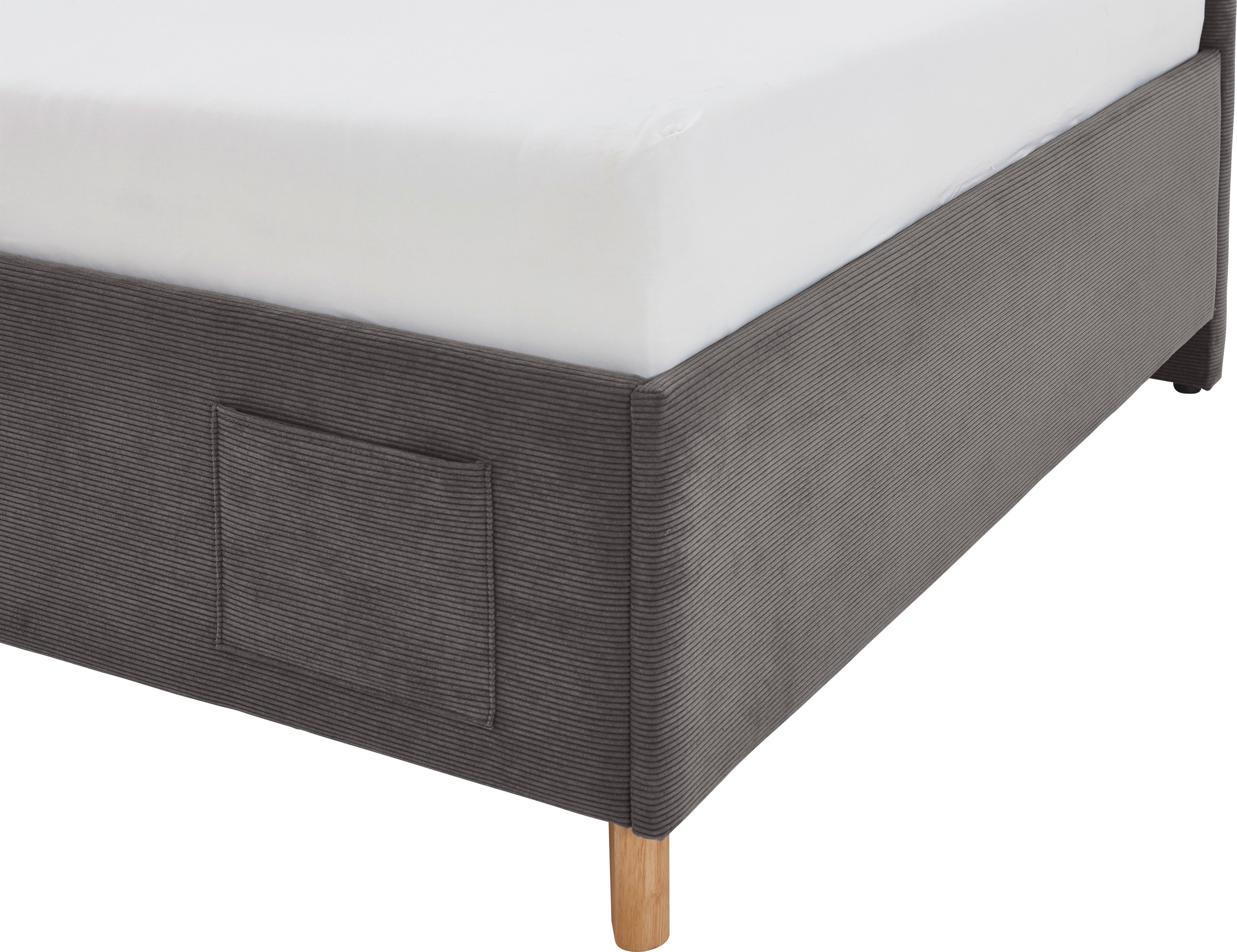 meise.möbel Kinderledikant COOL II Bekleed bed naar keuze met bedkist, tienerbed inclusief USB-aansluitingen