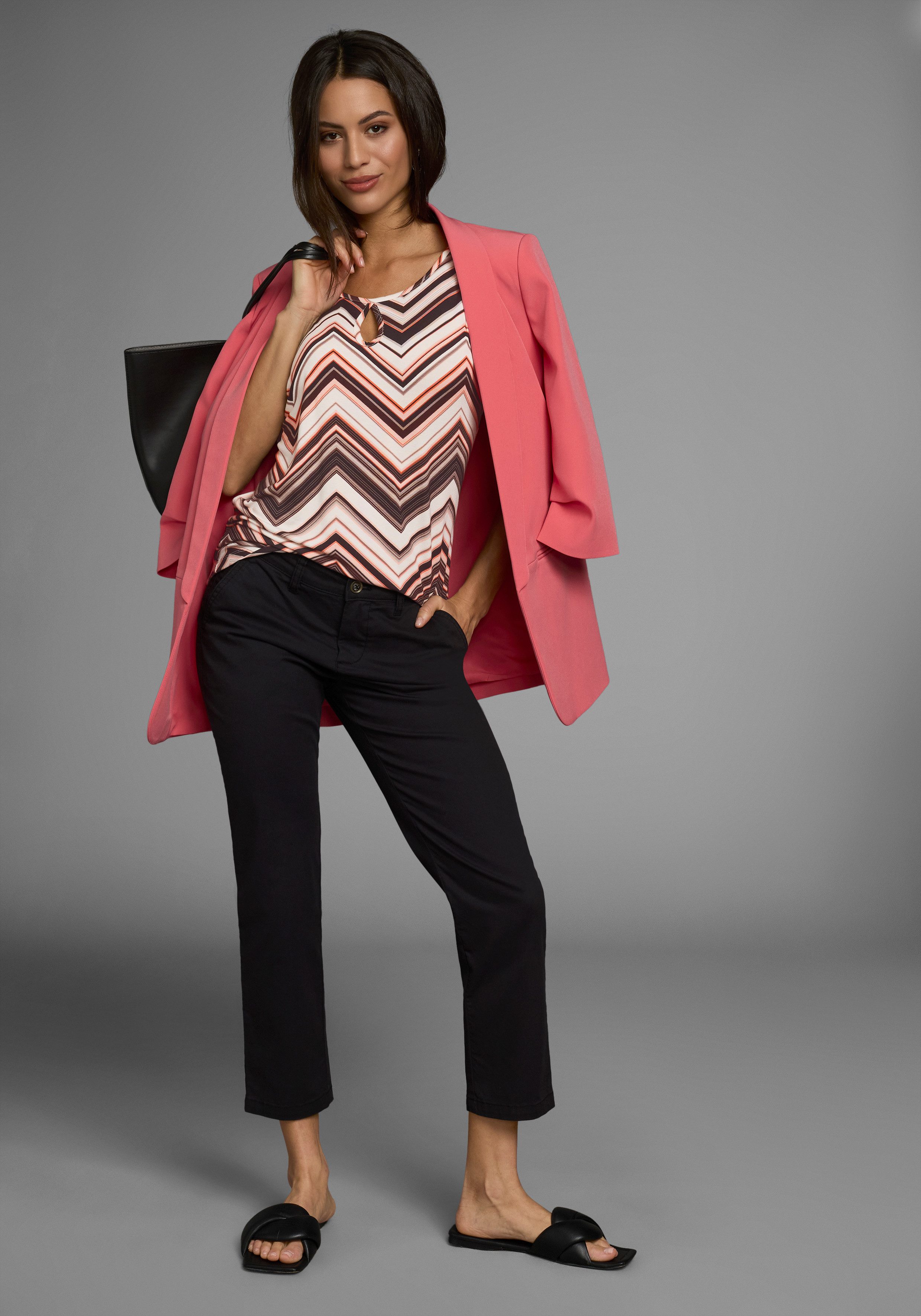 Laura Scott Shirt met ronde hals