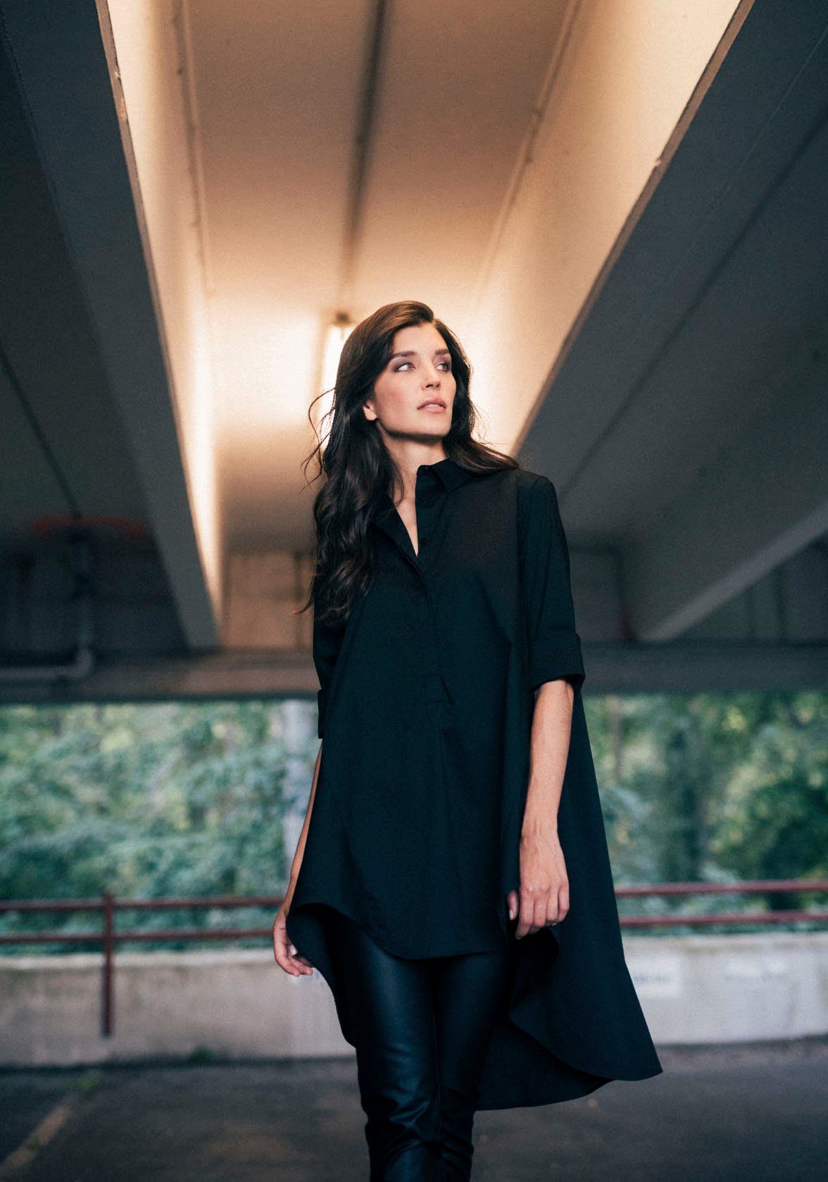 IMPERIAL Lange blouse IMP-C ED3ABF klokkend, lang model