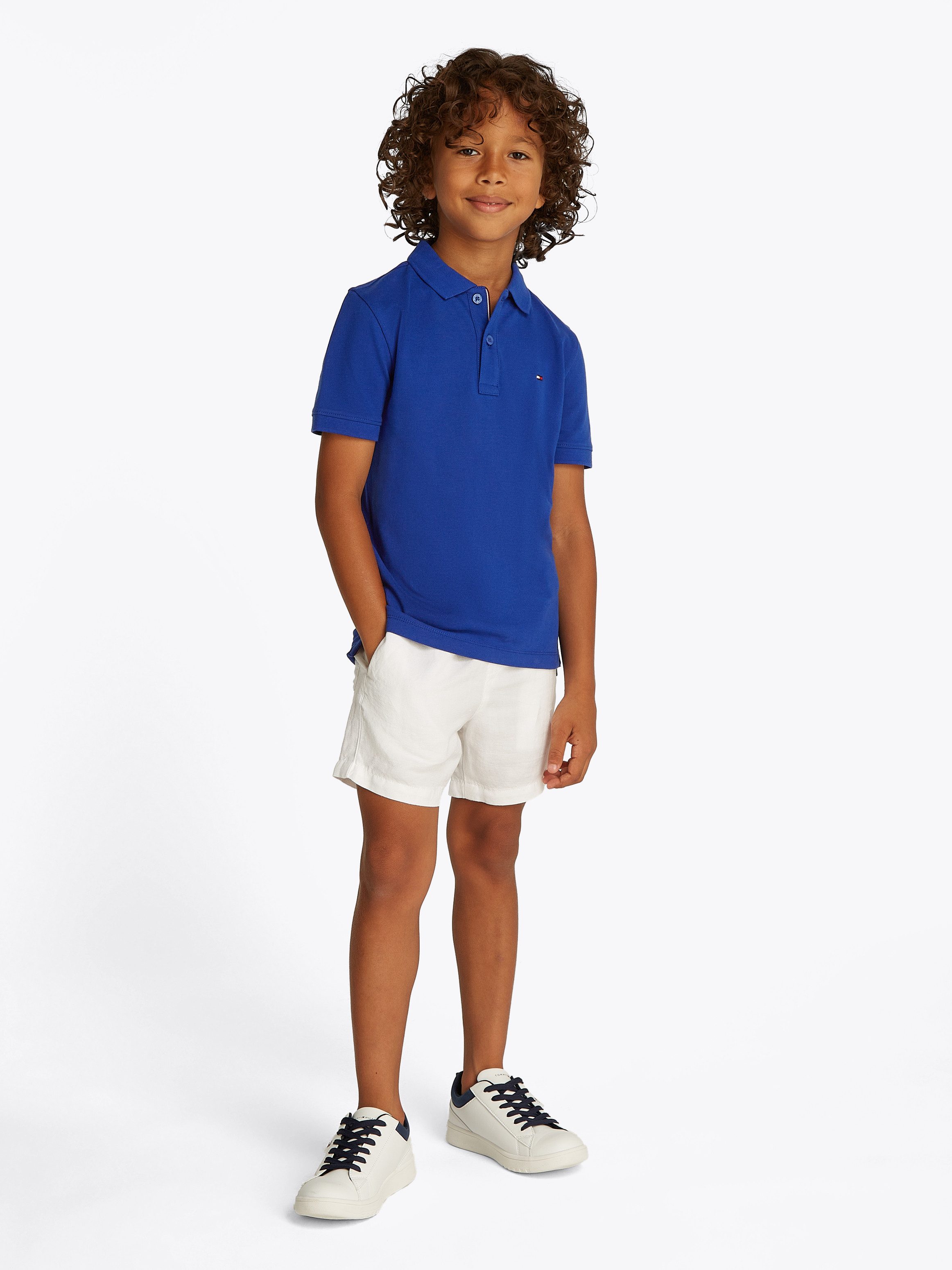 Tommy Hilfiger Poloshirt FLAG POLO SS met geborduurd logo