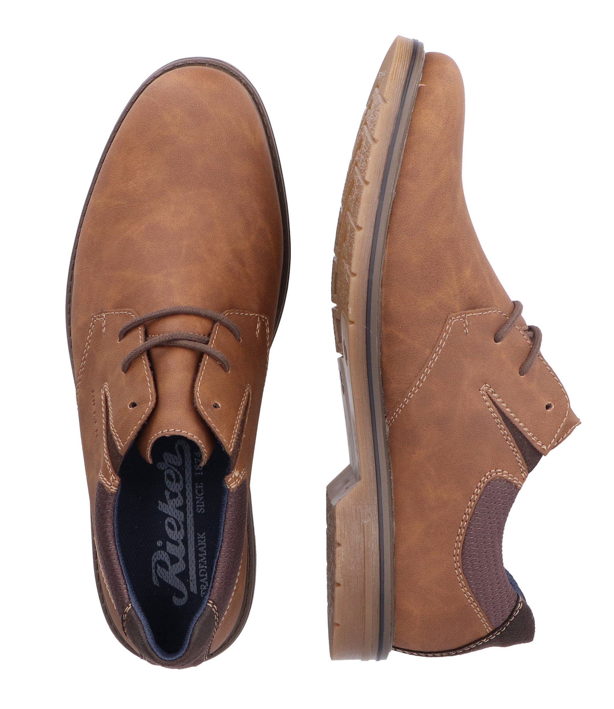 Rieker Veterschoenen met elastische band, vrijetijdsschoen, lage schoen, veterschoen