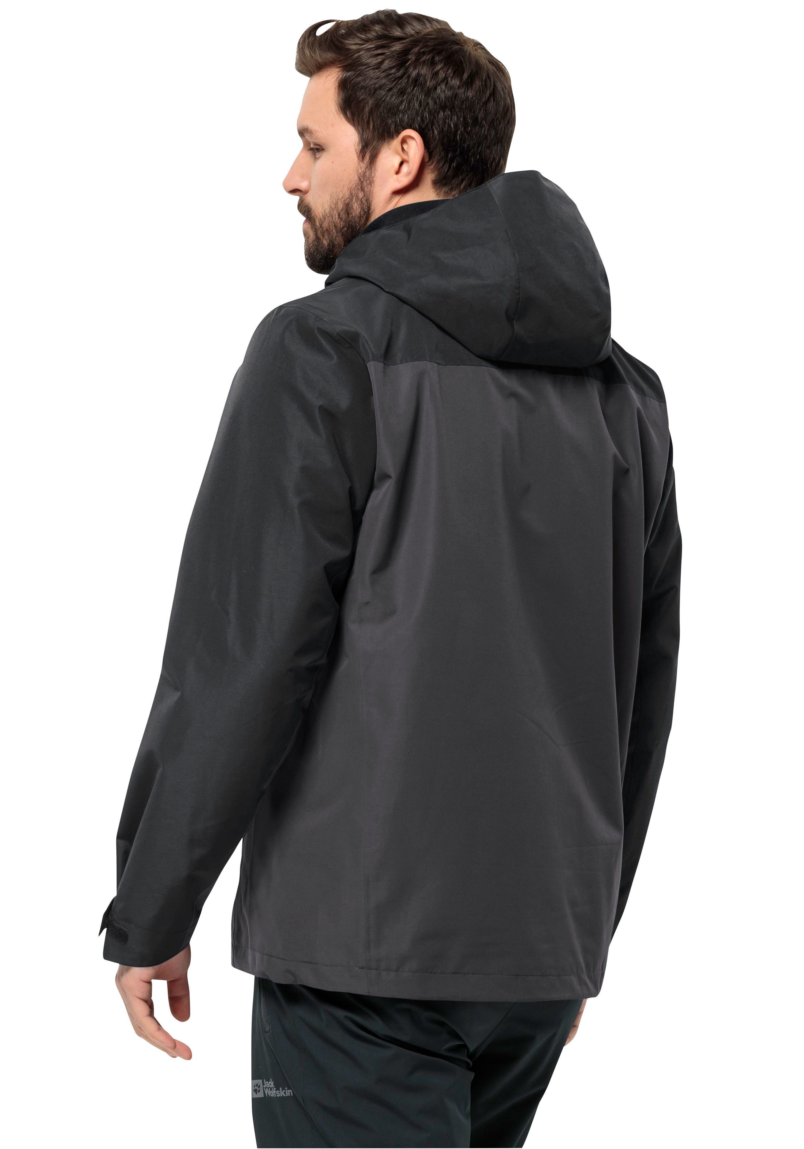 Jack Wolfskin Functioneel 3-in-1-jack TAUBENBERG 3IN1 JKT M Waterafstotende ritsen, waterdicht, ademend