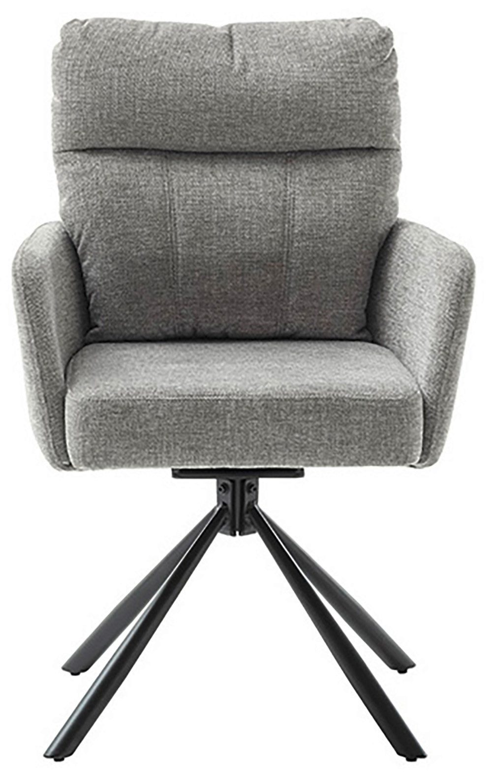 MCA furniture Eetkamerstoel (2-set), draaibaar 180°, pocketvering, zithoogte ca. 50 cm