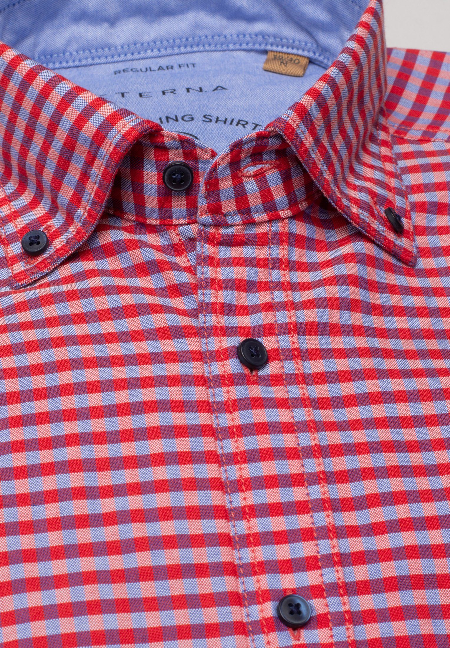 Eterna Overhemd met korte mouwen Regular fit EASY IRON (gemakkelijk te strijken)