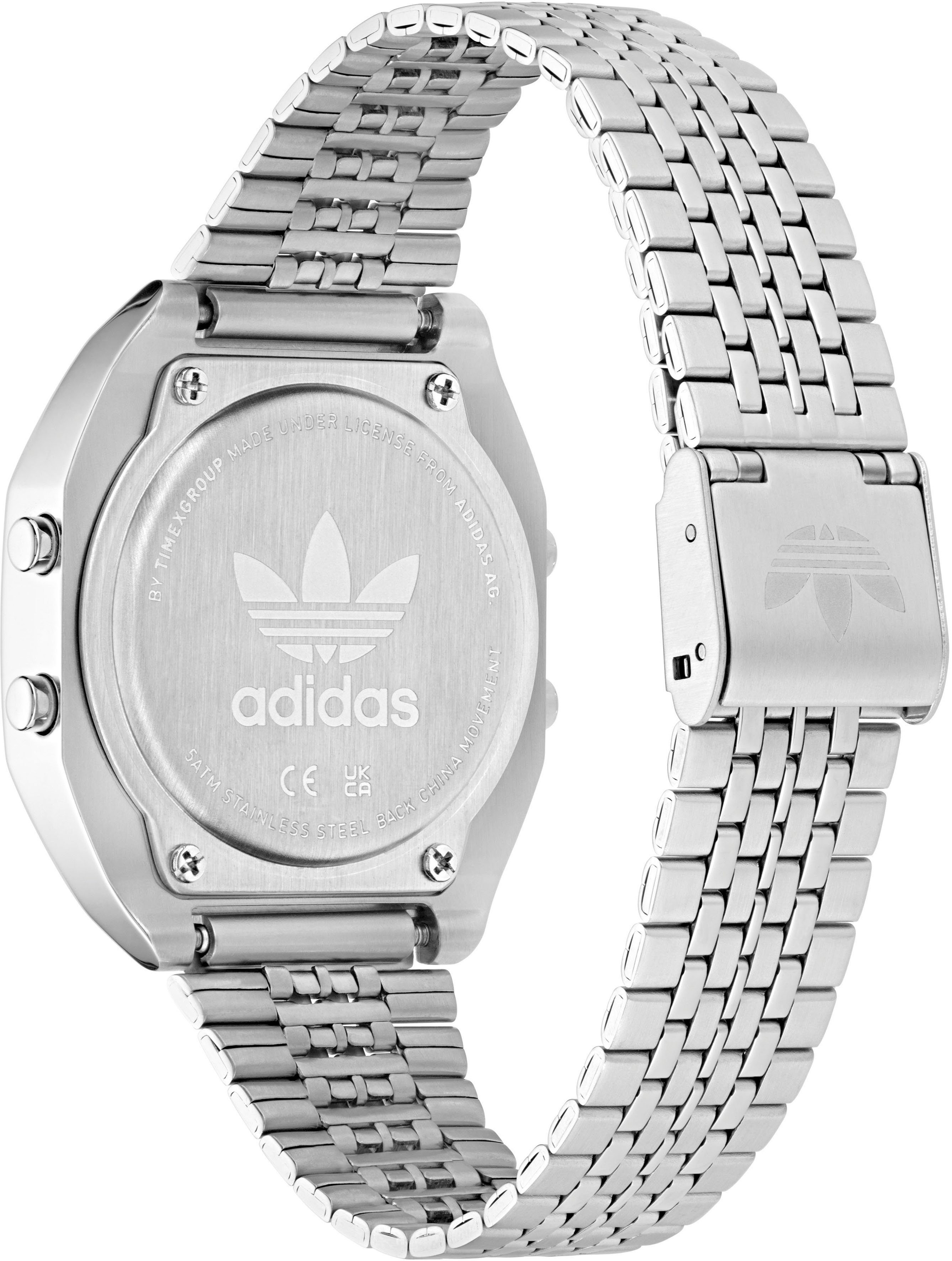 adidas Originals Digitale klok DIGITAL TWO Polshorloge, quartz, dameshorloge, herenhorloge, unisex, roestvrijstalen band