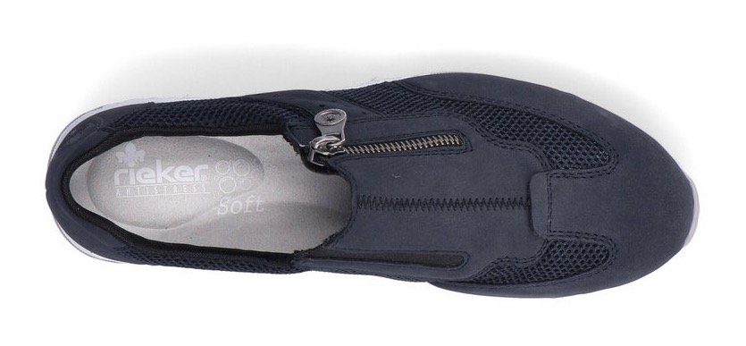 Rieker Slip-on sneakers Slippers, instapschoenen, vrijetijdsschoenen in materiaalmix