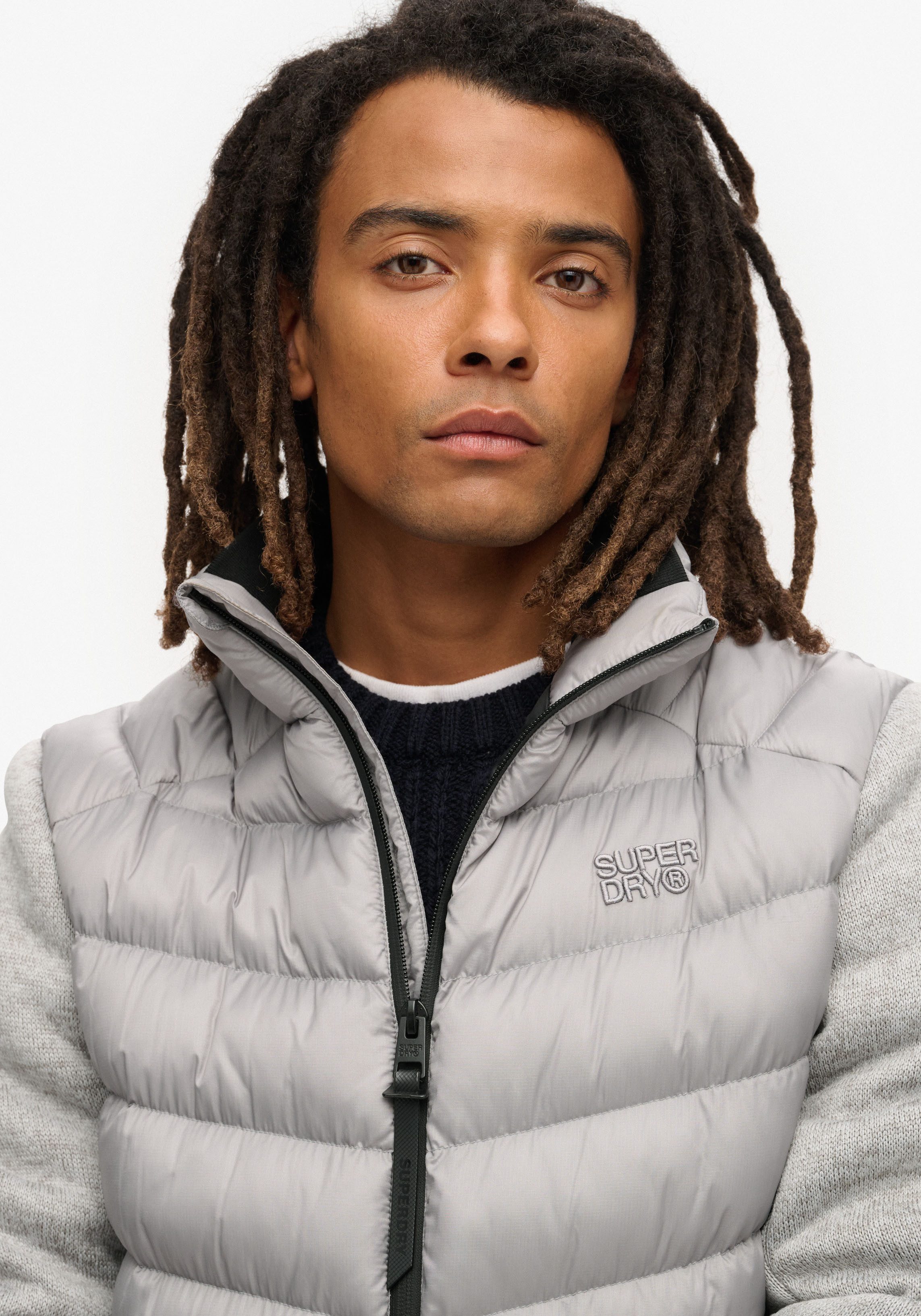 Superdry Gewatteerde jas STORM KNIT HYBRID PADDED JKT