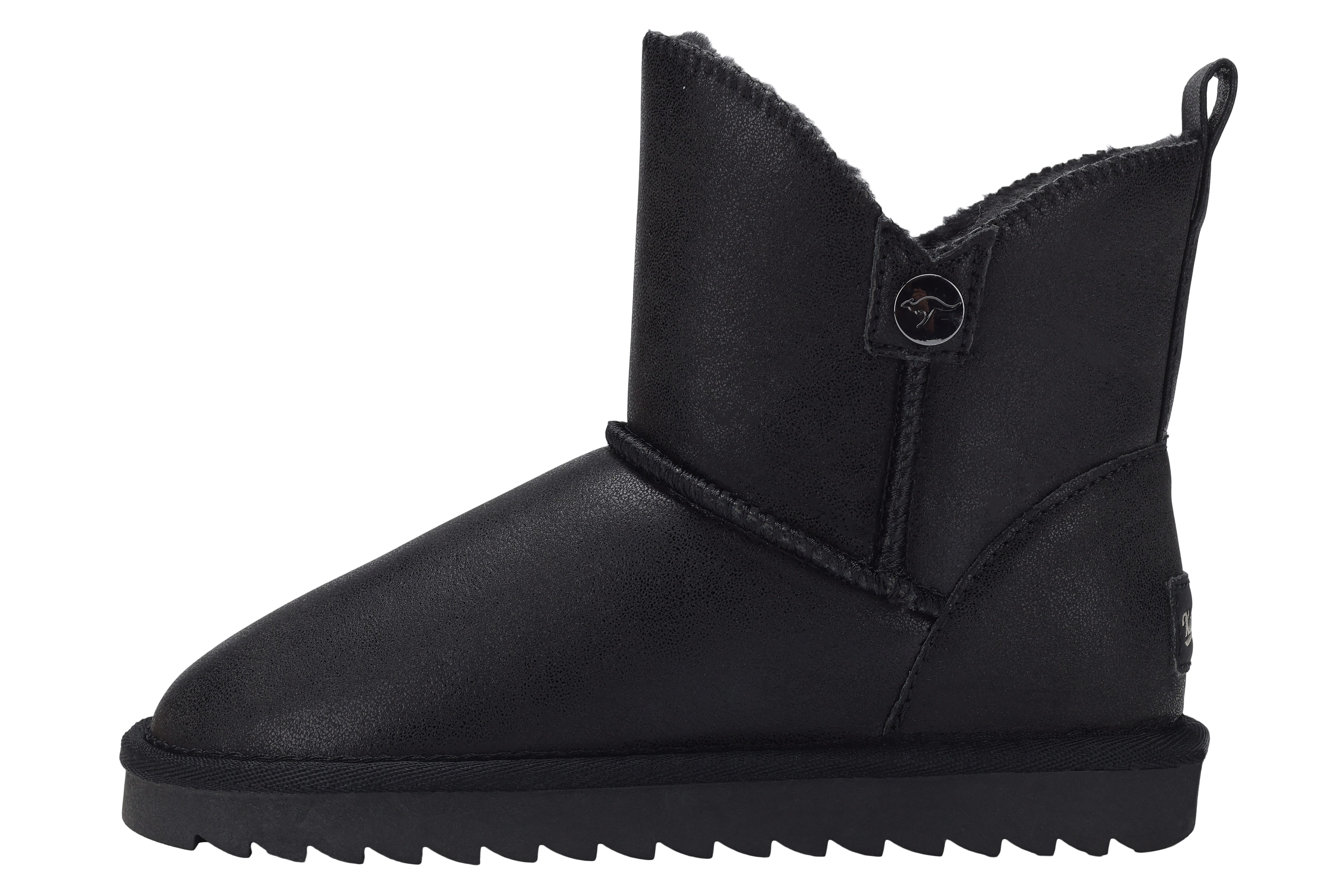 KangaROOS Boots zonder sluiting K-UK SILVERY Winterschoenen, winterboots, snowboots, instaplaarzen