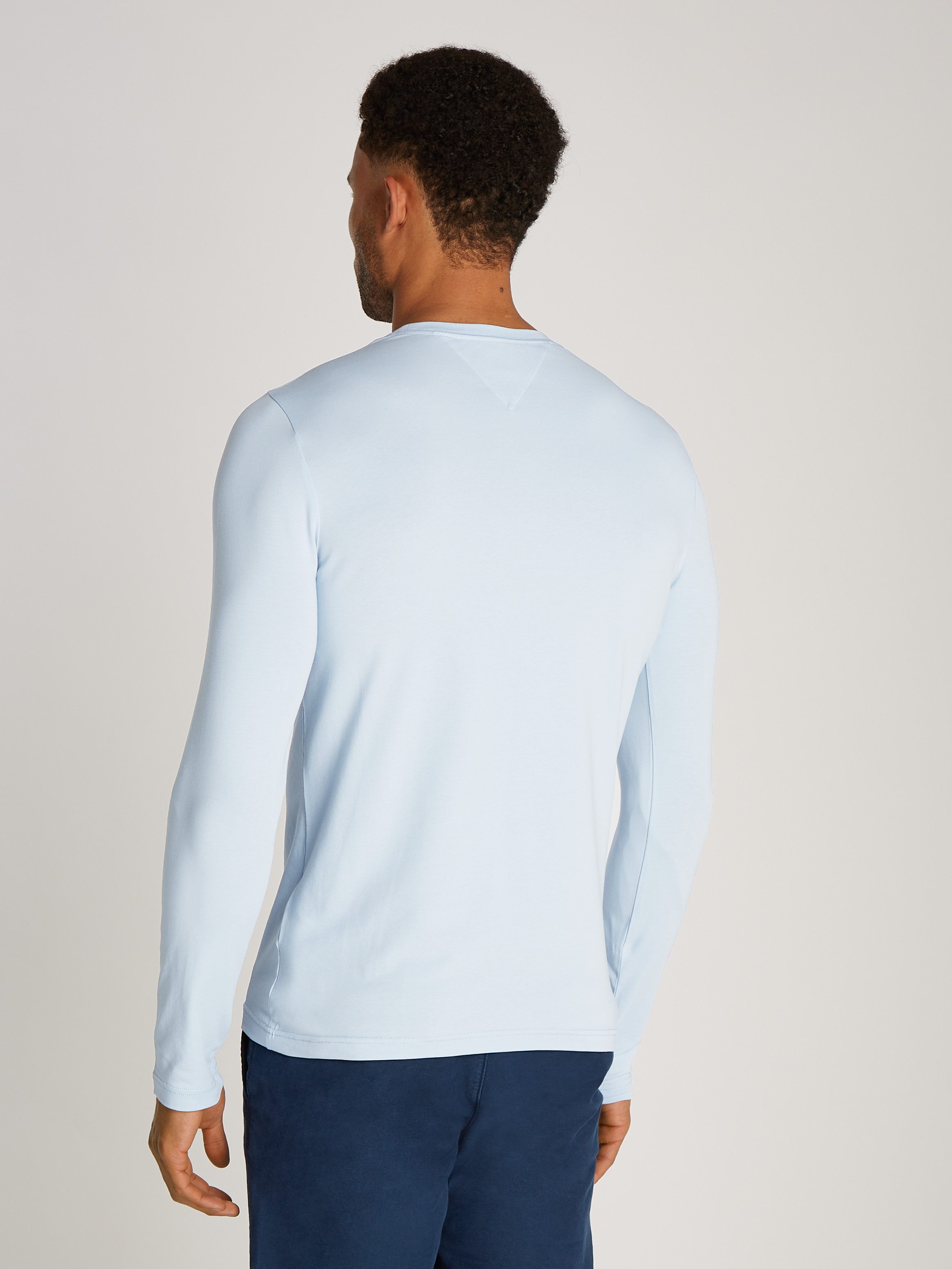 Tommy Hilfiger Shirt met lange mouwen STRETCH SLIM FIT LONG SLEEVE