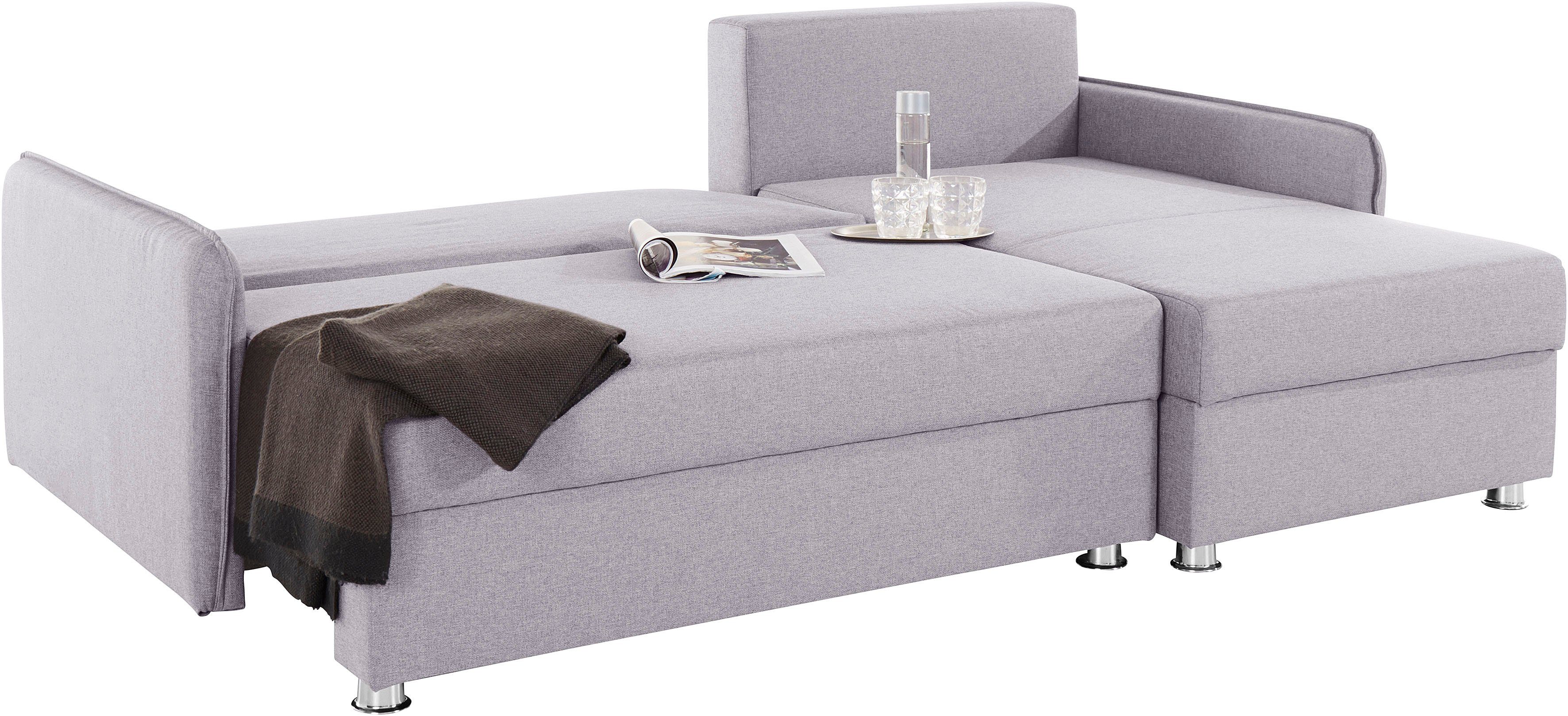COLLECTION AB Hoekbank Sunny L-vorm met slaapfunctie en bedkist