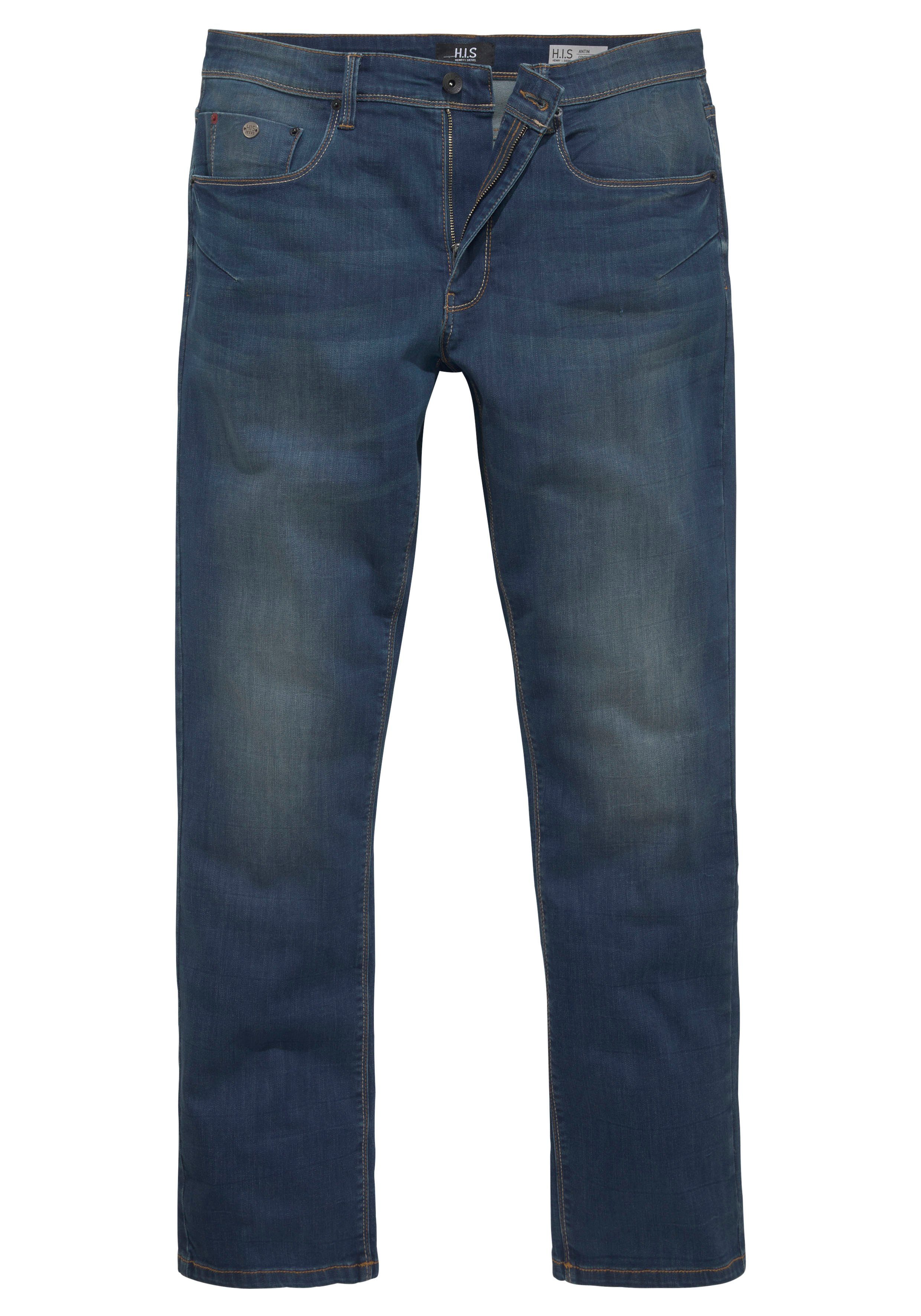 H.I.S Comfort fit jeans ANTIN comfortabele pasvorm, rechte pasvorm, met used-wassing