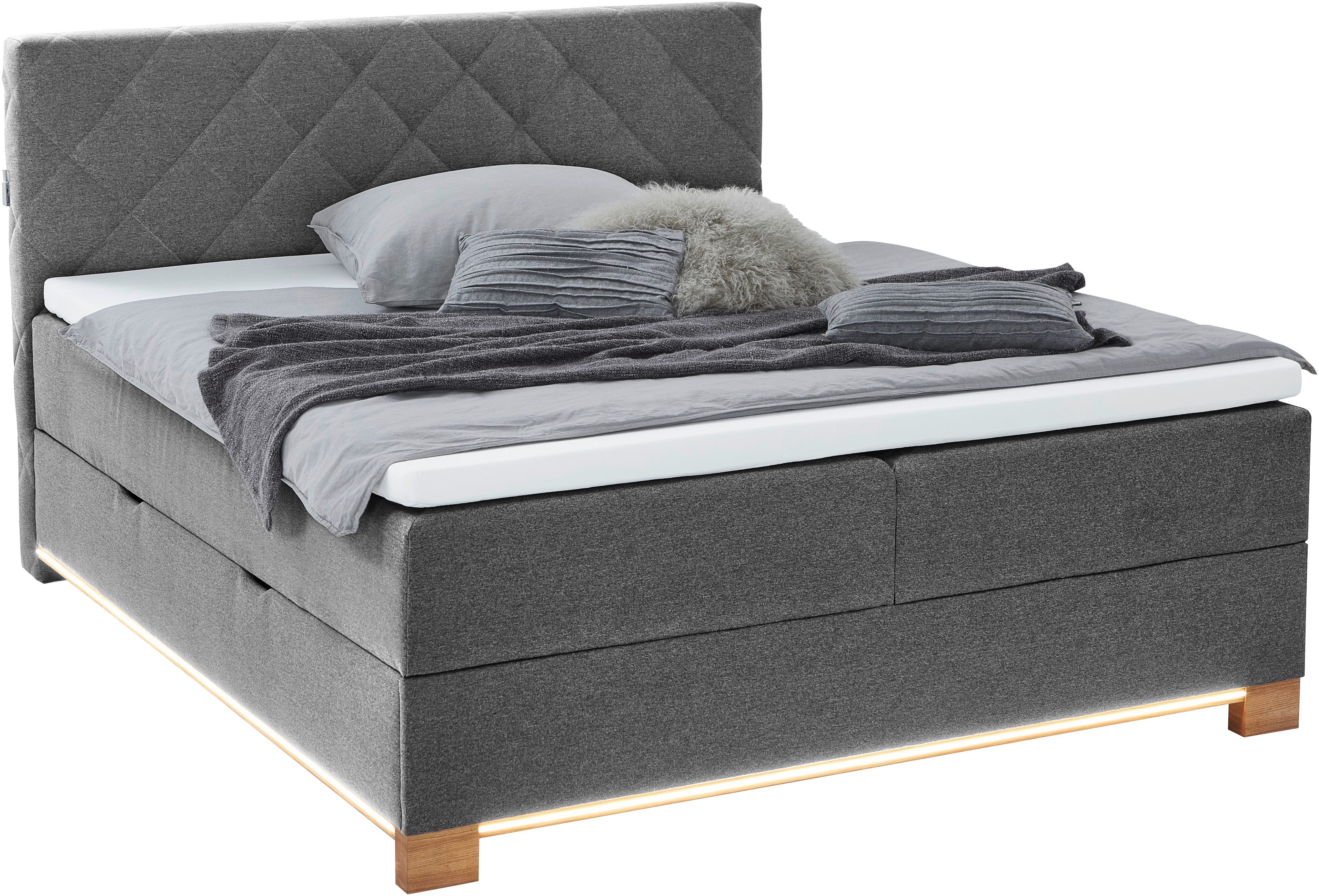 meise.möbel Boxspring Messina met bedkist, ledverlichting en topmatras