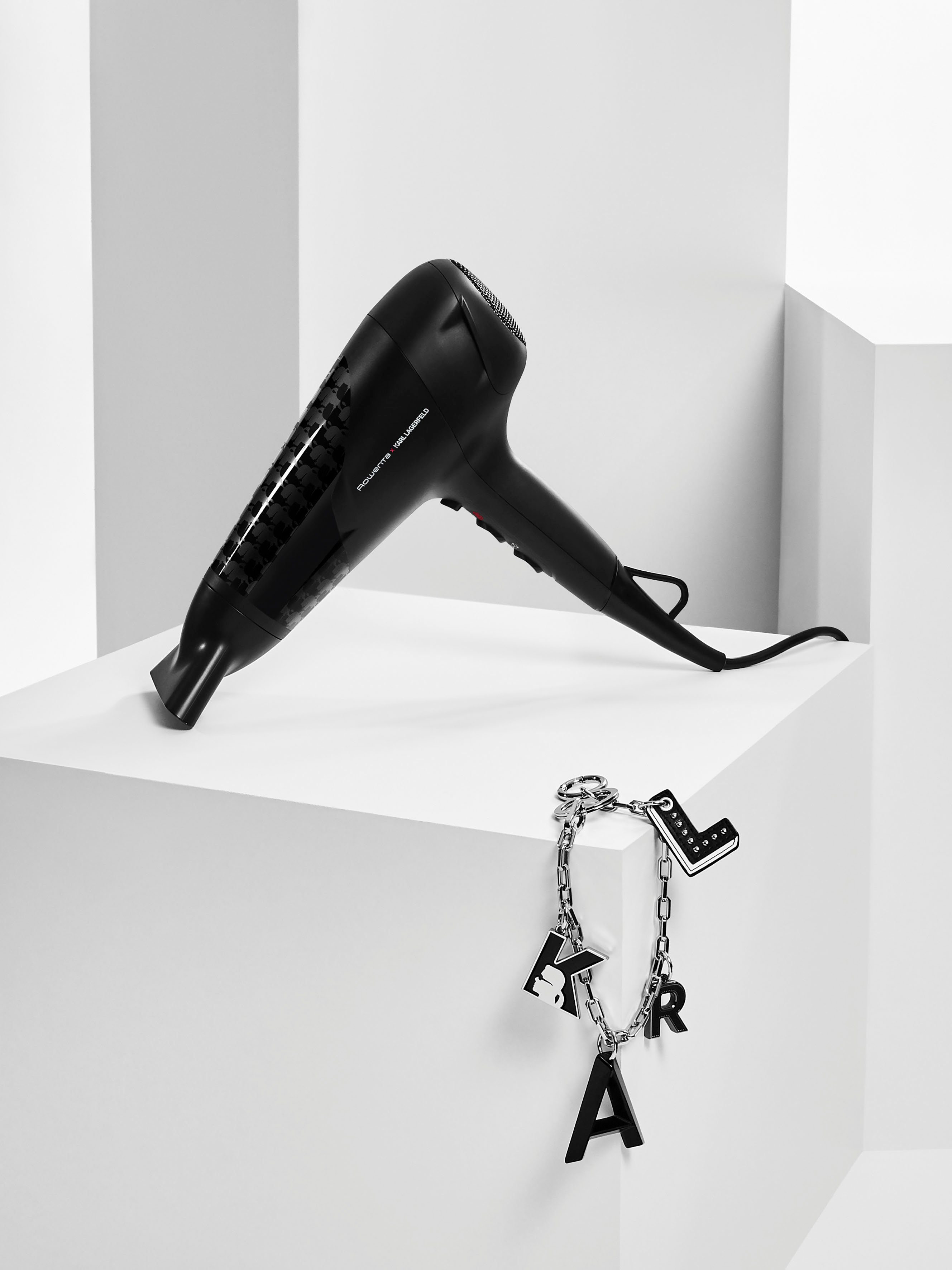 Rowenta Haardroger ROWENTA x Karl Lagerfeld CV581L studio Dry haardroger energiebesparende effiwatt-technologie, 6 standen, thermo control