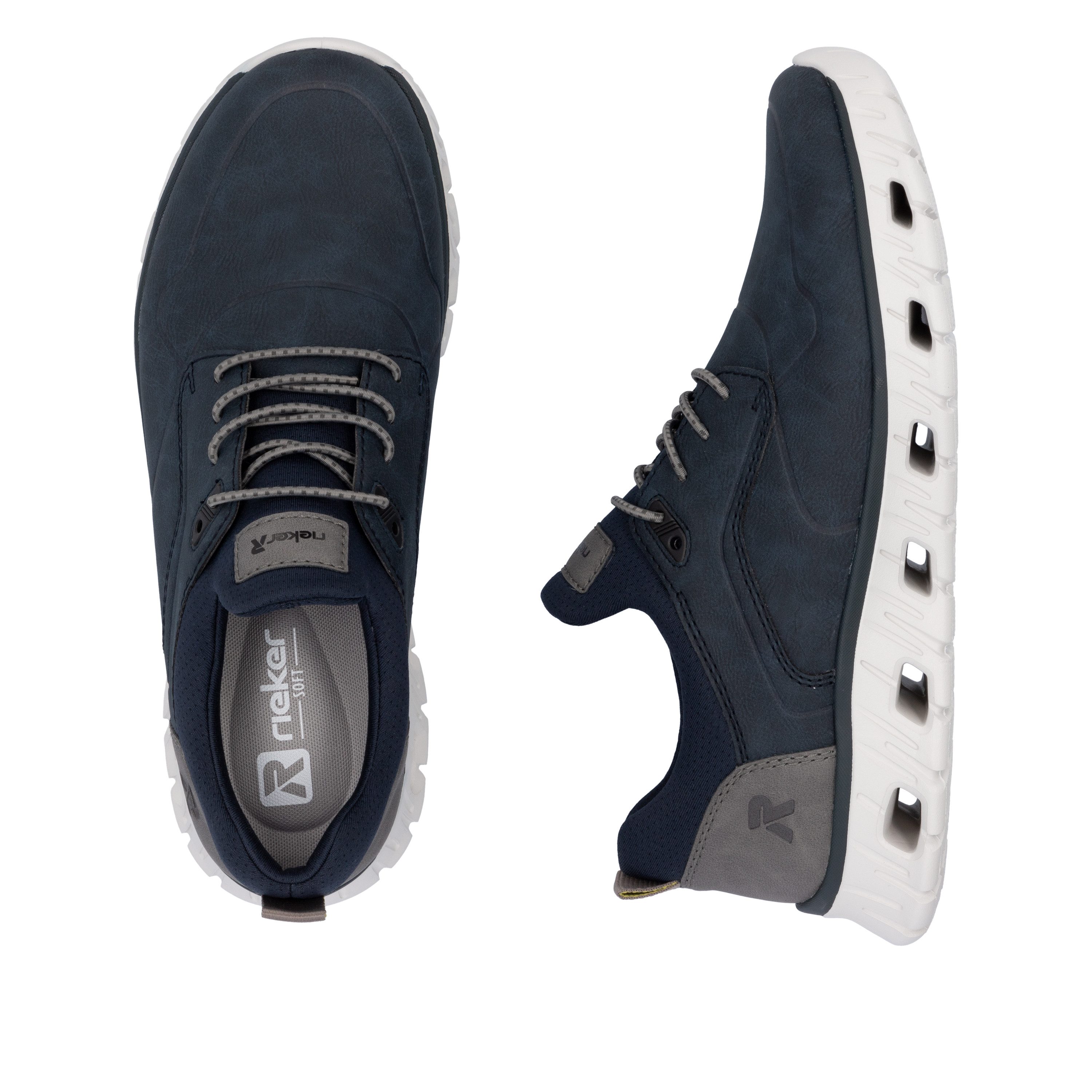 RIEKER Sport Slip-on sneakers , vrijetijdsschoen, lage schoen, instapschoen met modieuze loopzool
