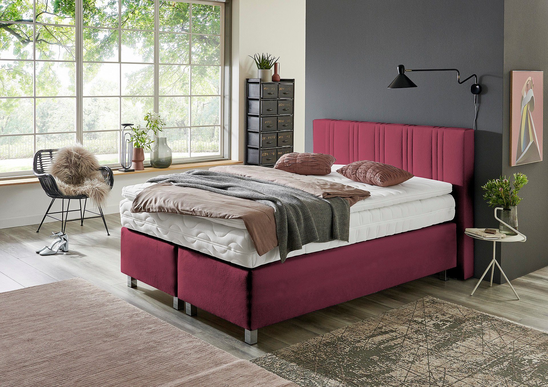 Westfalia Polsterbetten Boxspring naar keuze met bedkist en topmatras