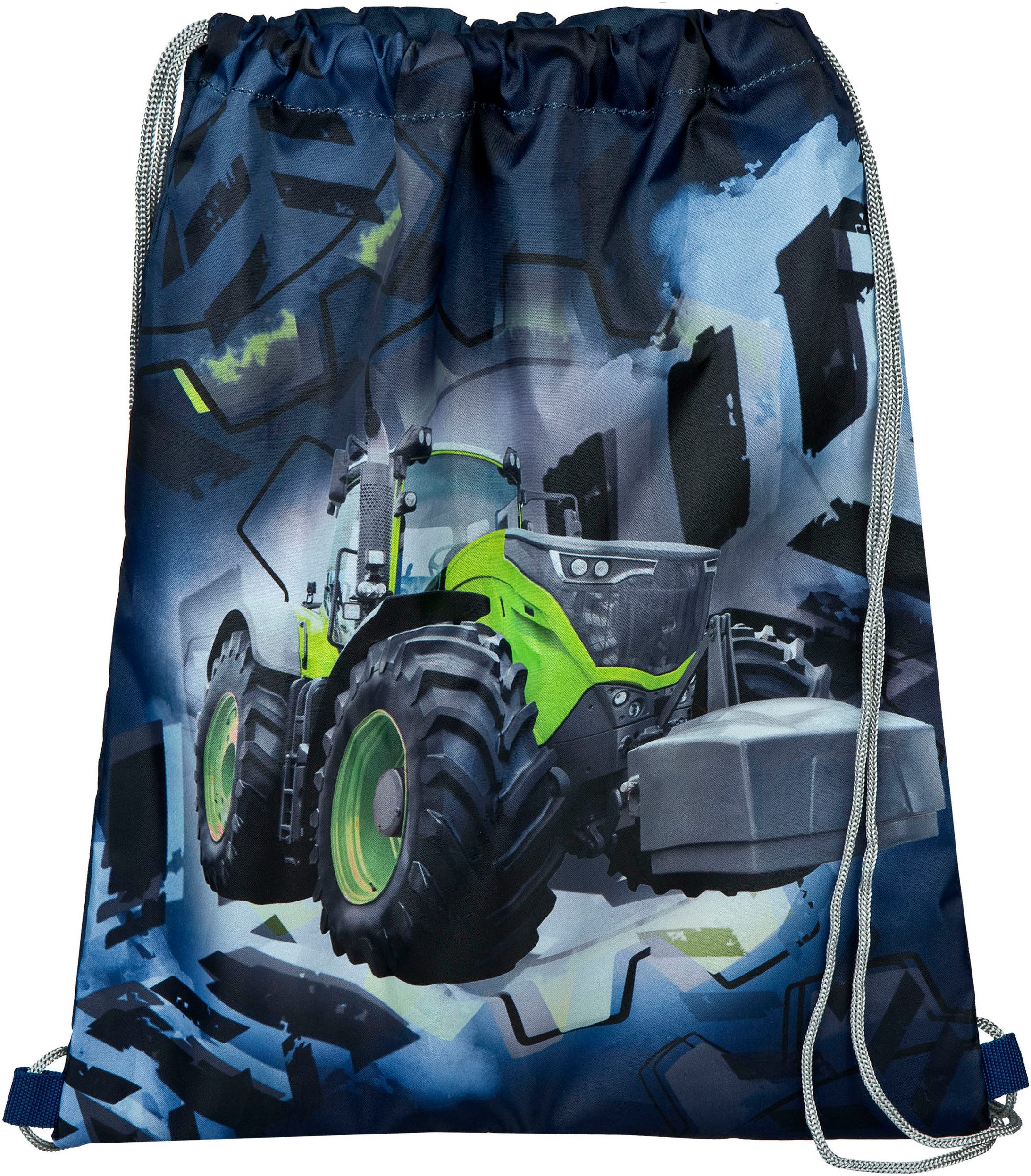 UNDERCOVER Schooltas Curve, Tractor (set, 4-delig, Schooltas, pennenetui, gymtas, portemonnee)