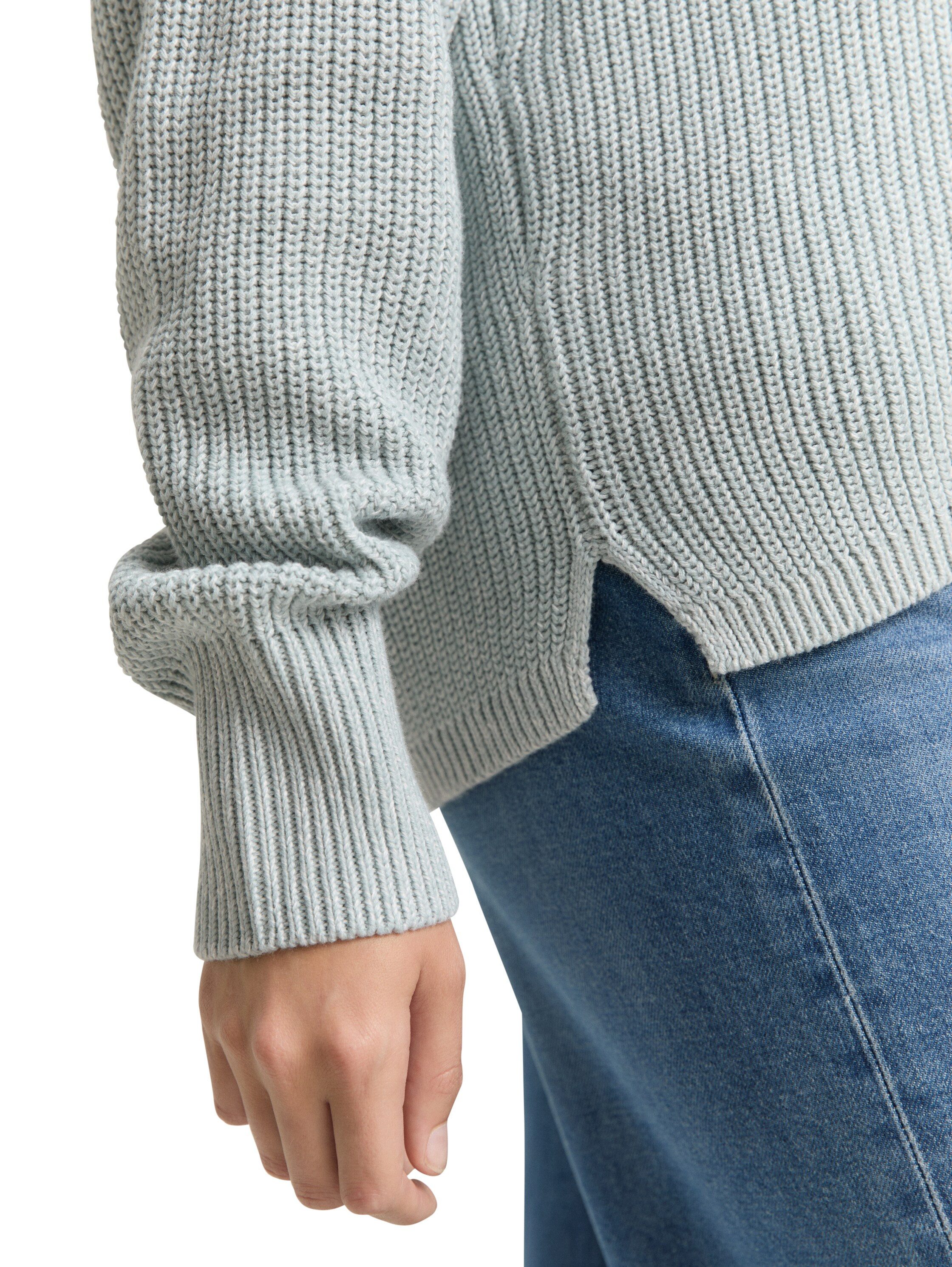 Tom Tailor Denim Cardigan met breistructuur en knoopsluiting