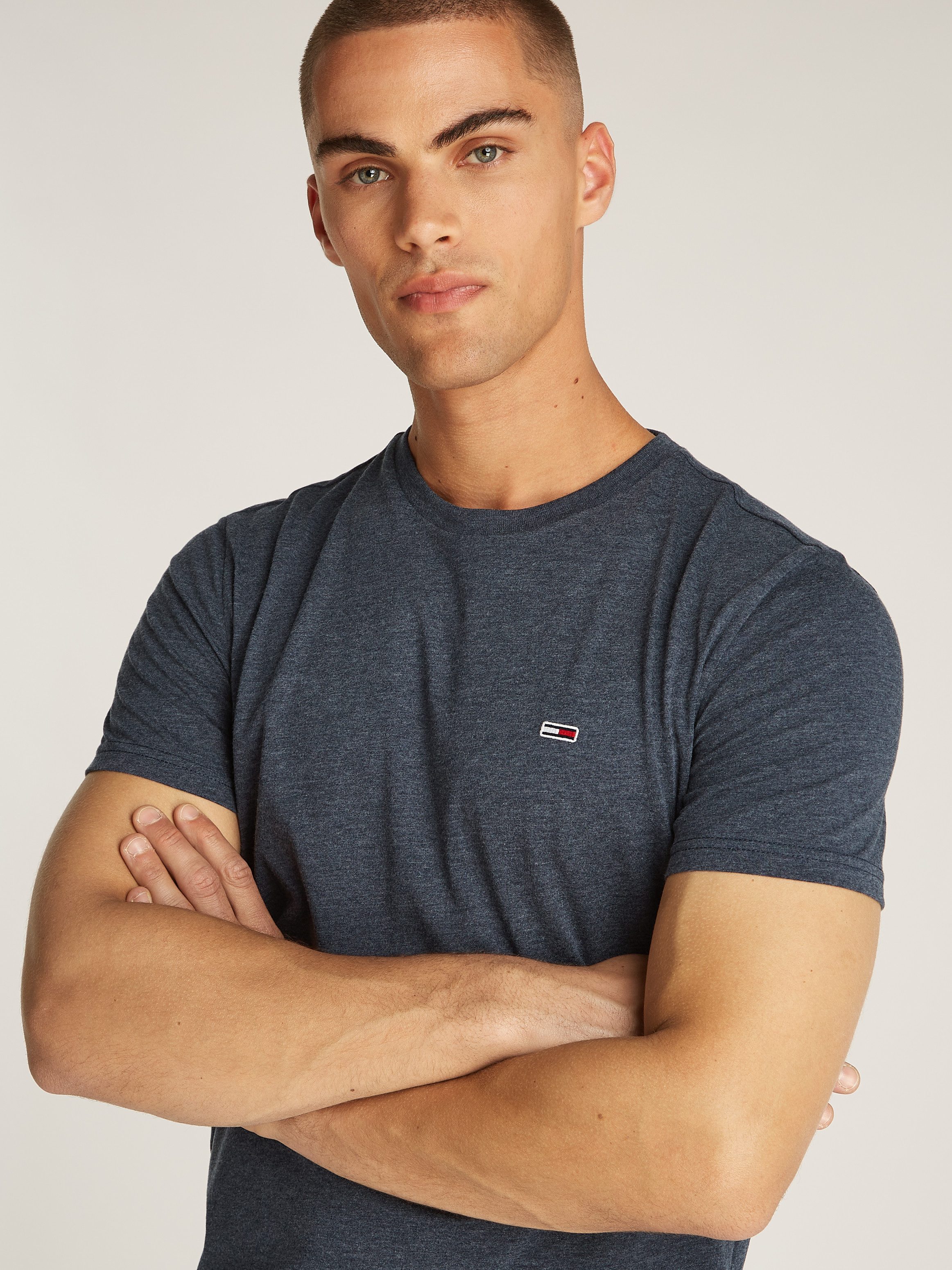 TOMMY JEANS T-shirt TJM XSLIM JASPE HTR TEE EXT